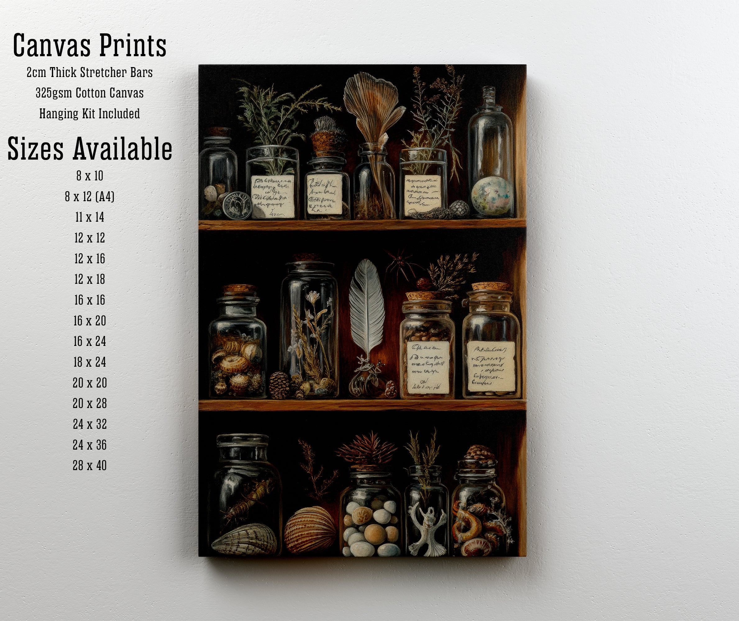 Vintage Apothecary Cabinet Art Print