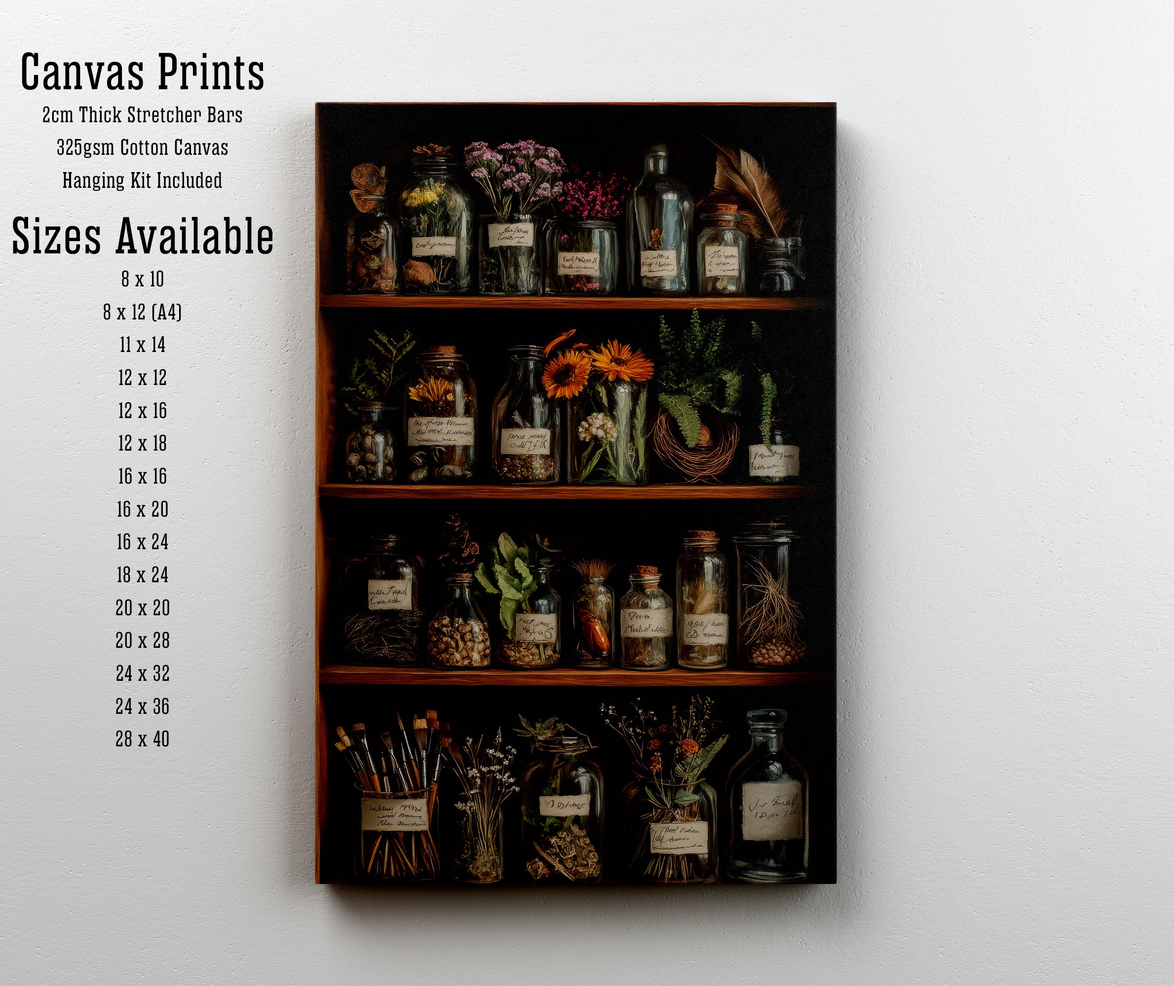 Vintage Apothecary Cabinet Art Print