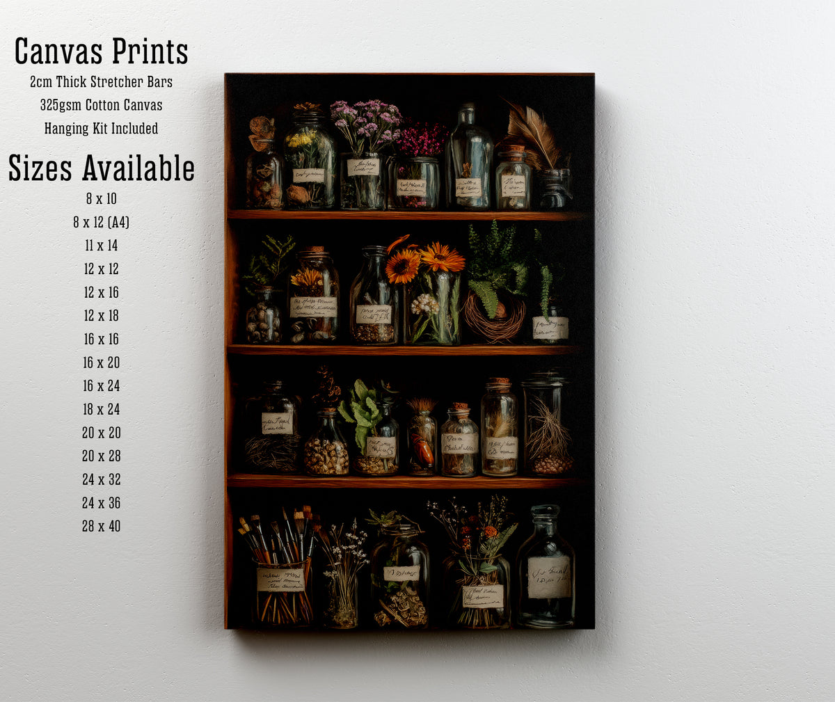 Vintage Apothecary Cabinet Art Print