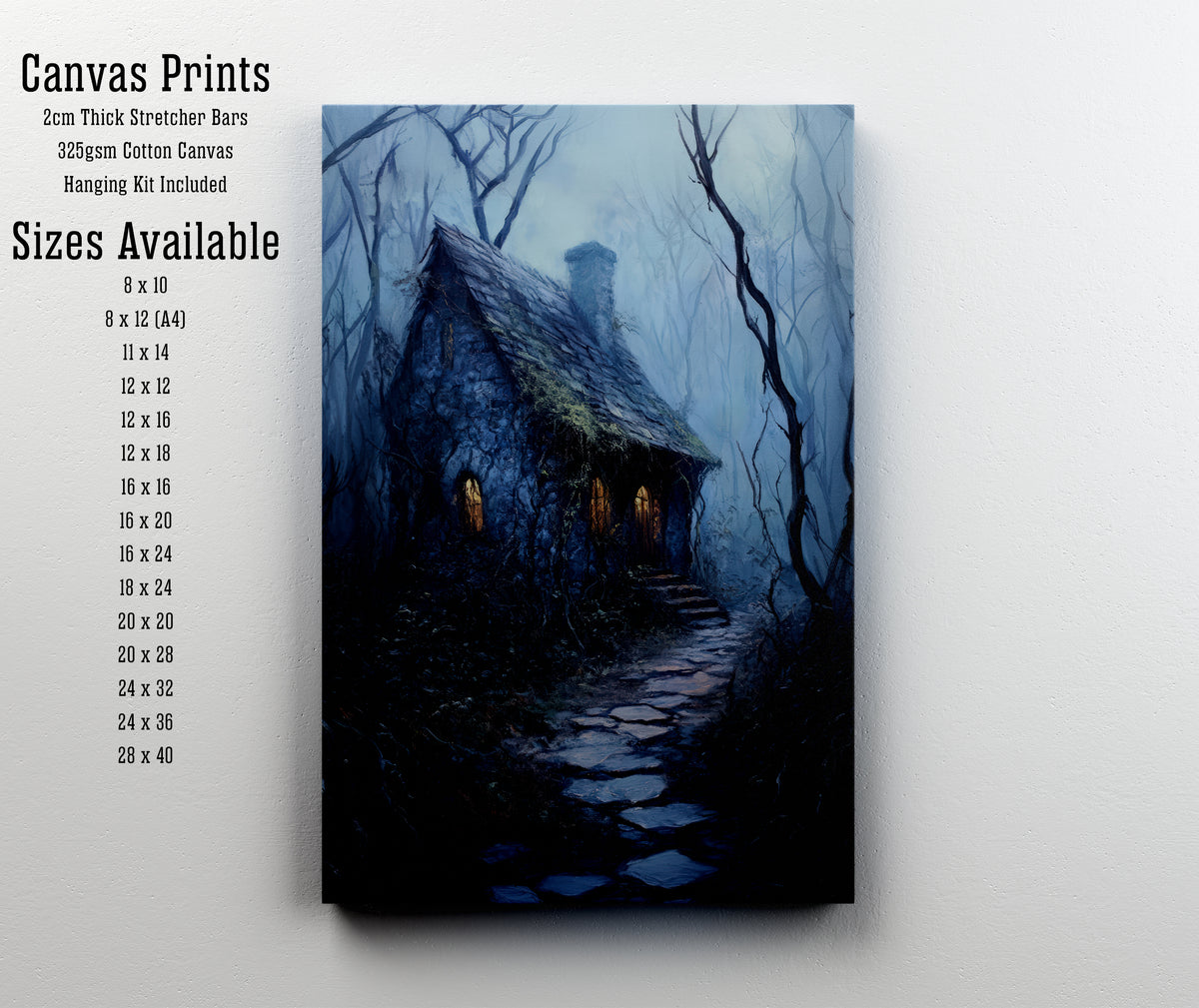 Enchanted Woodland Cottage Art Print