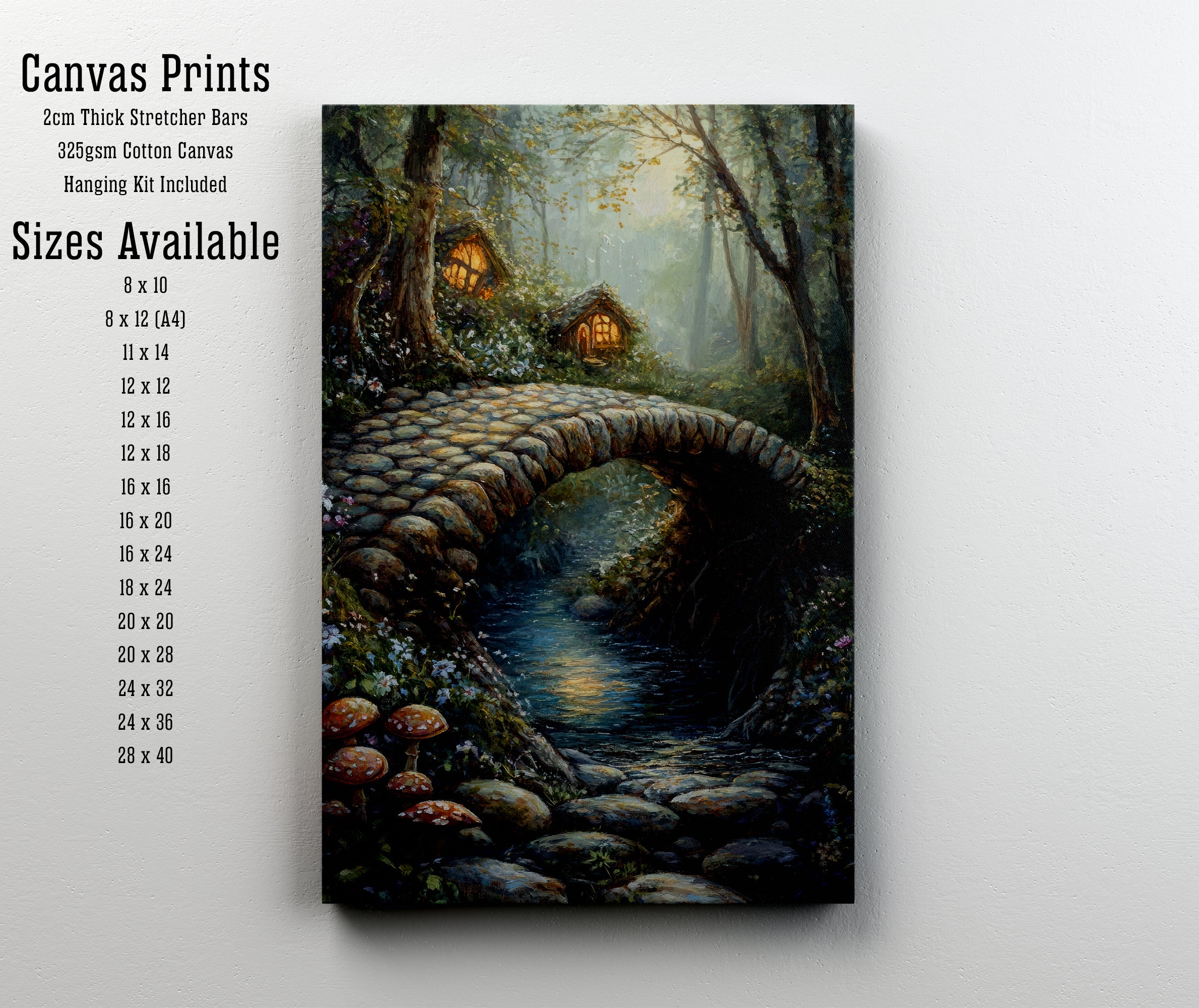 Enchanted Forest Bridge Art Print