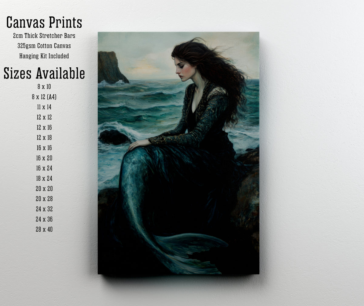 Mermaid Seaside Romantic Art Print