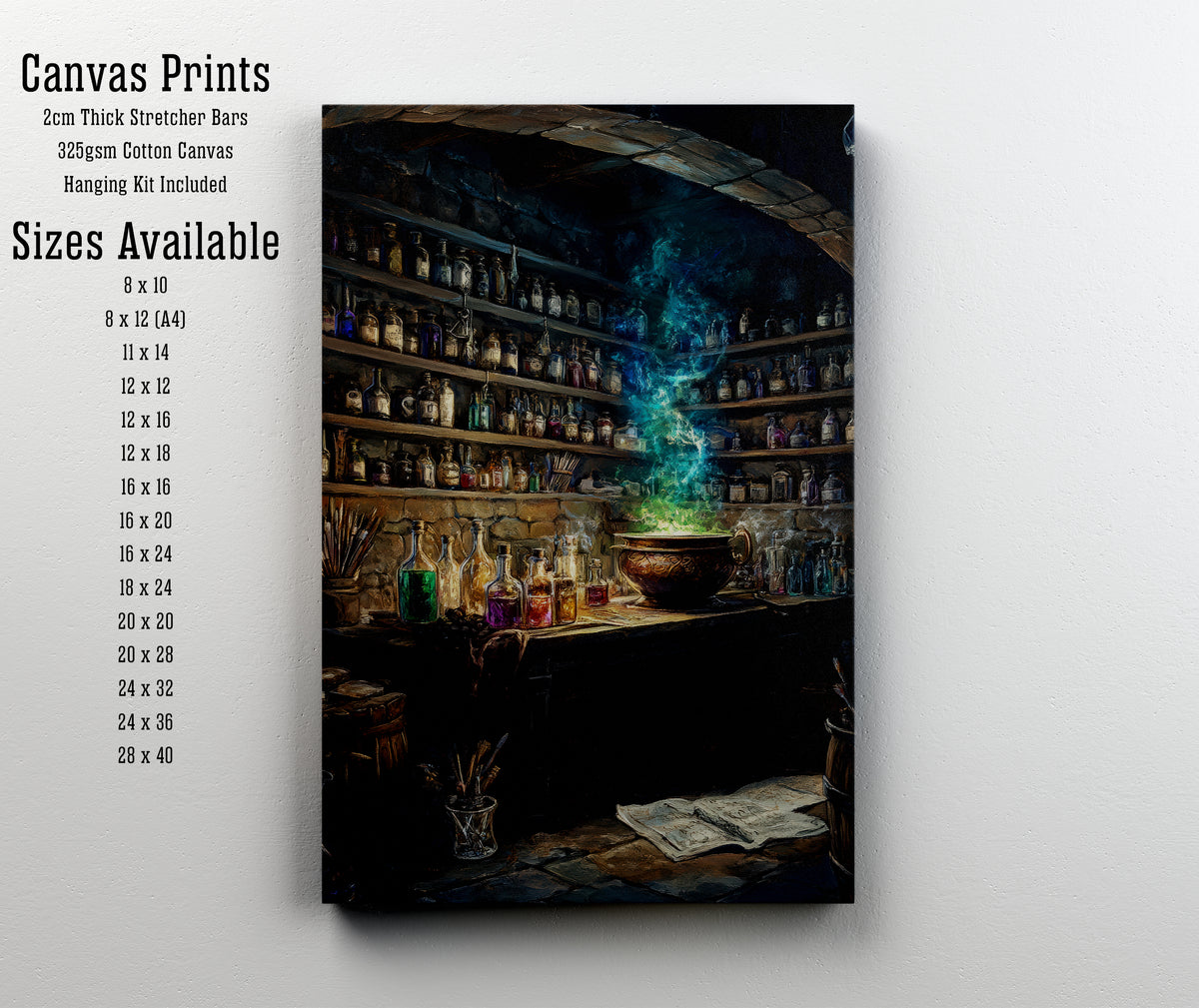 Dark Academia Apothecary Art Print