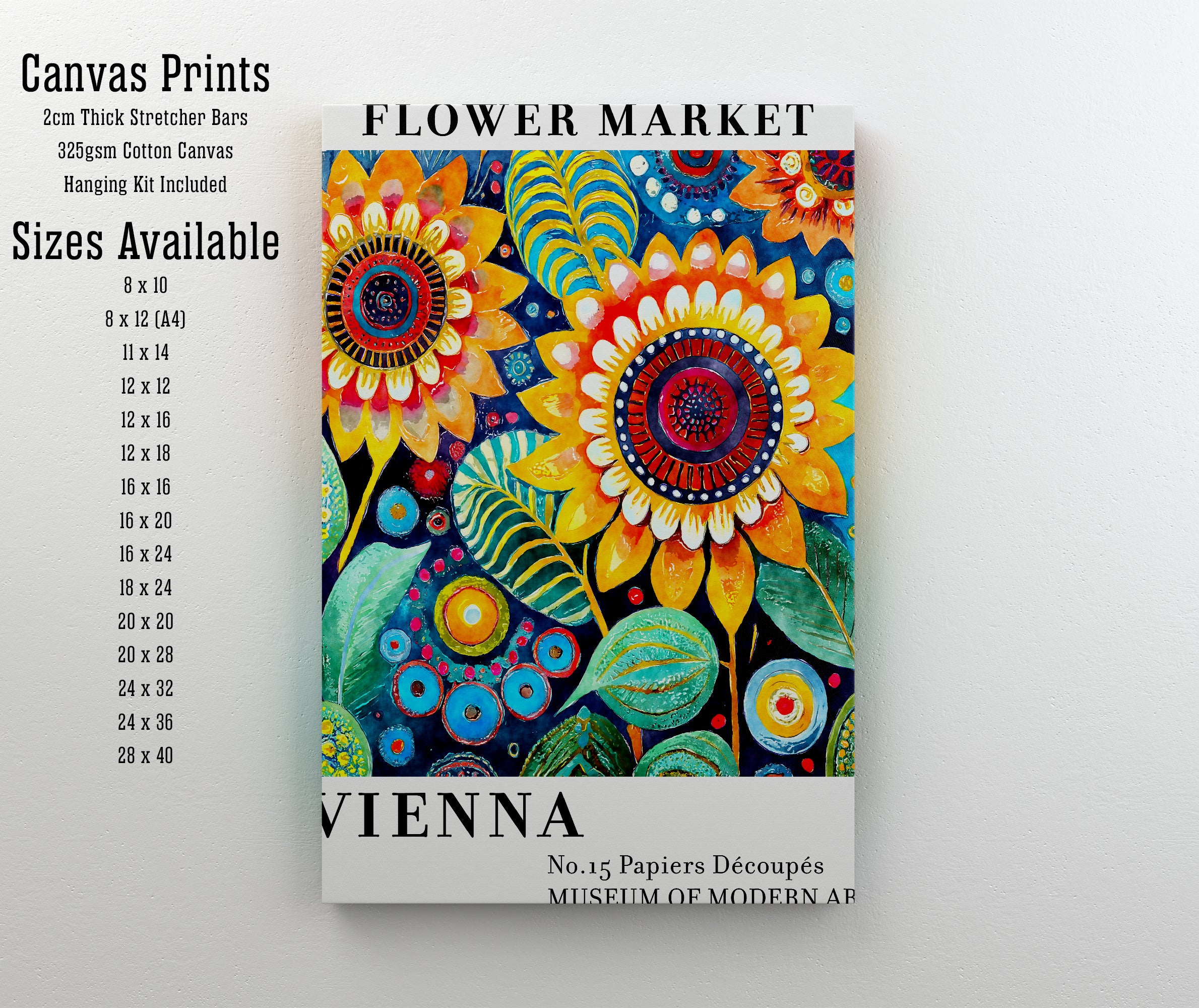 Vienna Flower Market Art Print