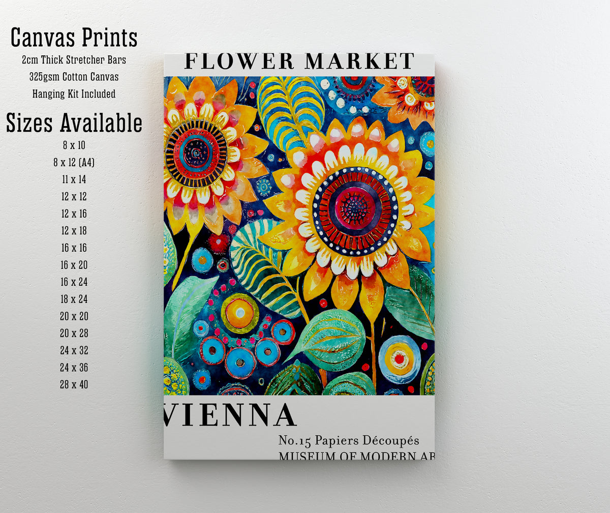 Vienna Flower Market Art Print