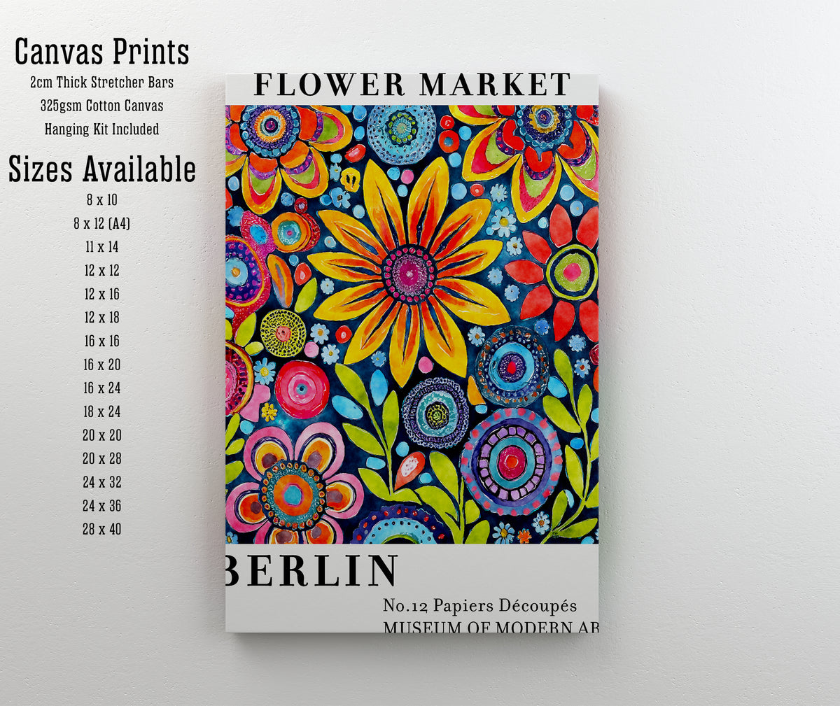Berlin Flower Market Art Print