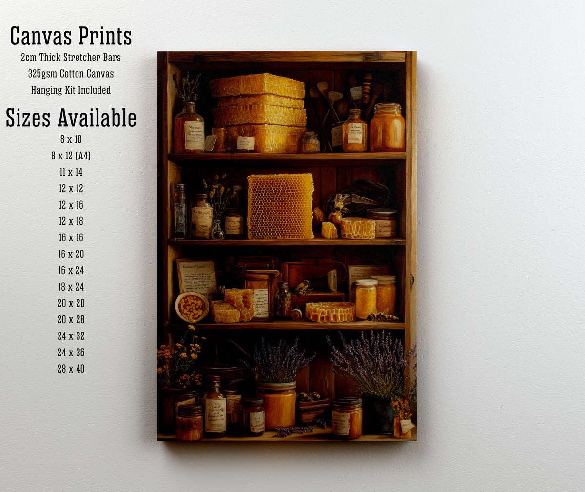 Honeycomb Apothecary Still Life Art Print