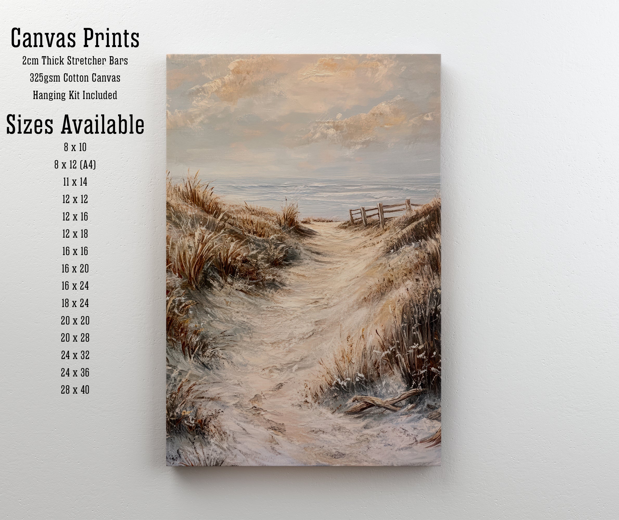 Coastal Path Seascape Art Print