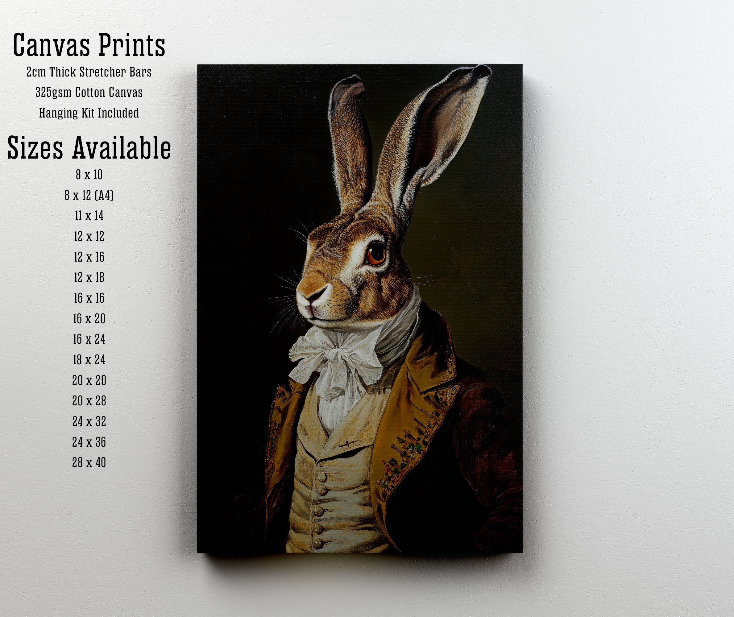 Victorian Hare Portrait Art Print