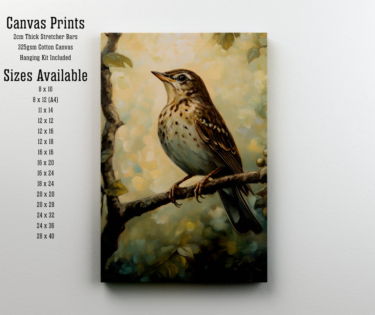 Speckled Songbird Art Print