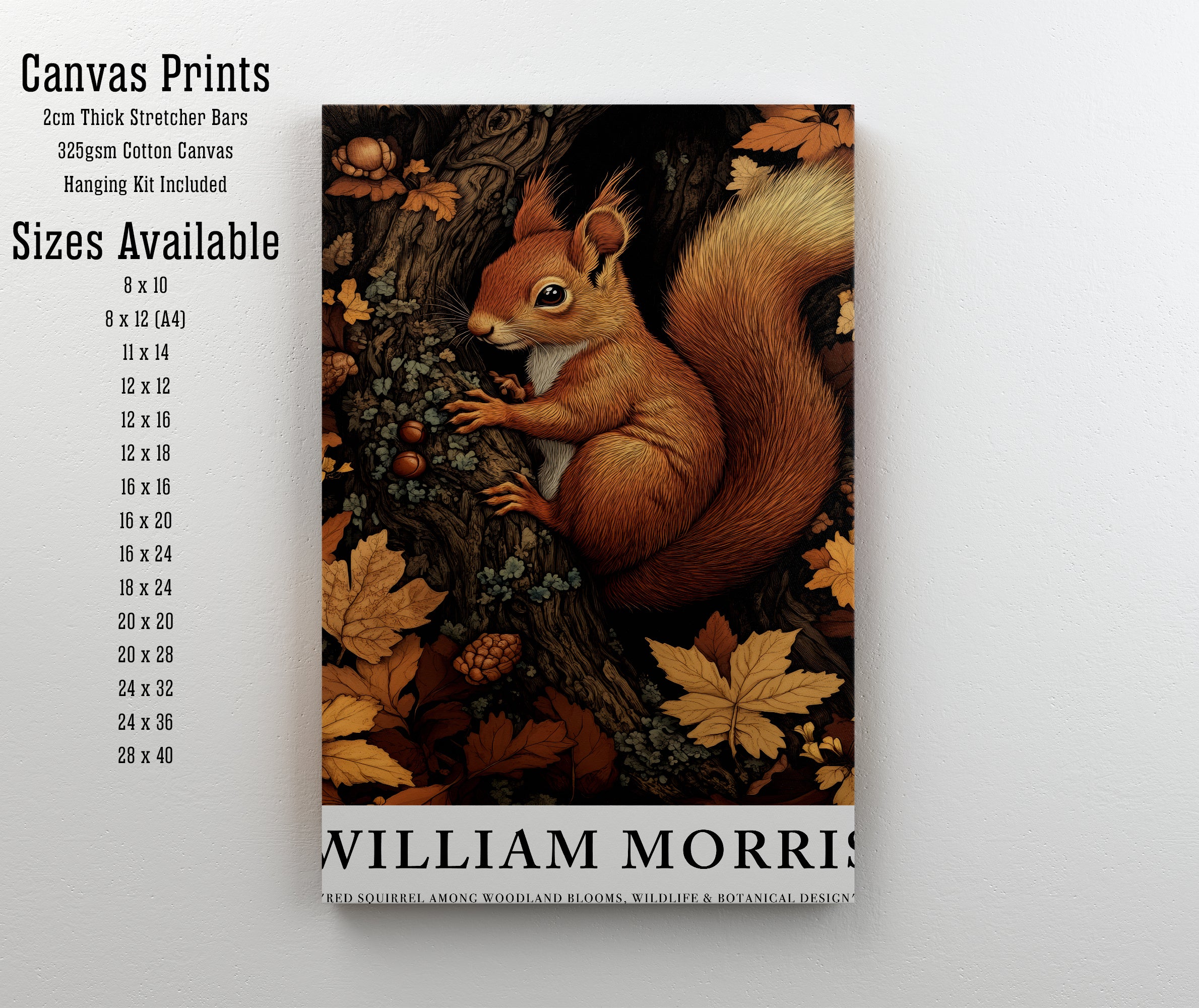 Red Squirrel Woodland Art Print