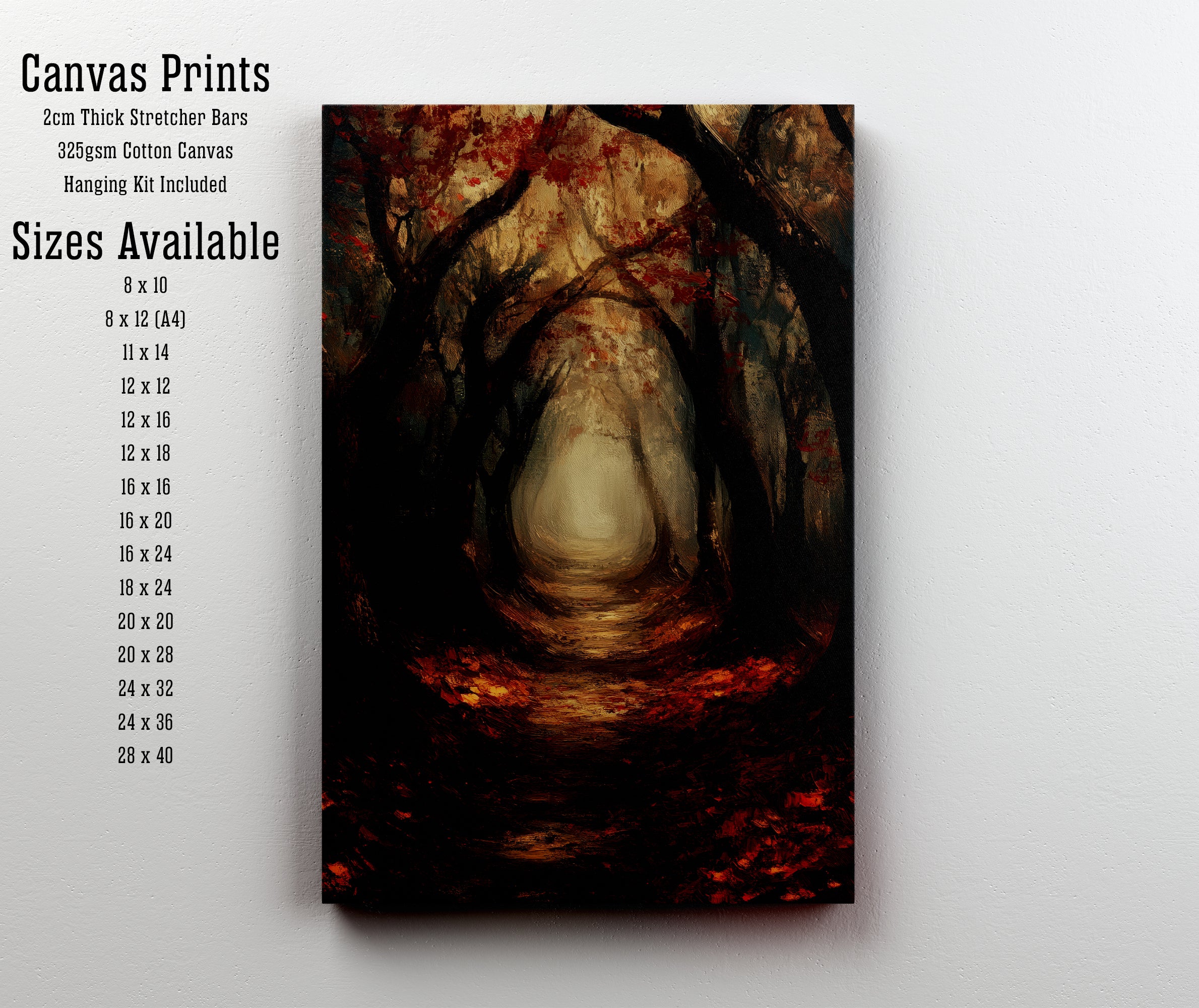 Autumn Forest Path Art Print