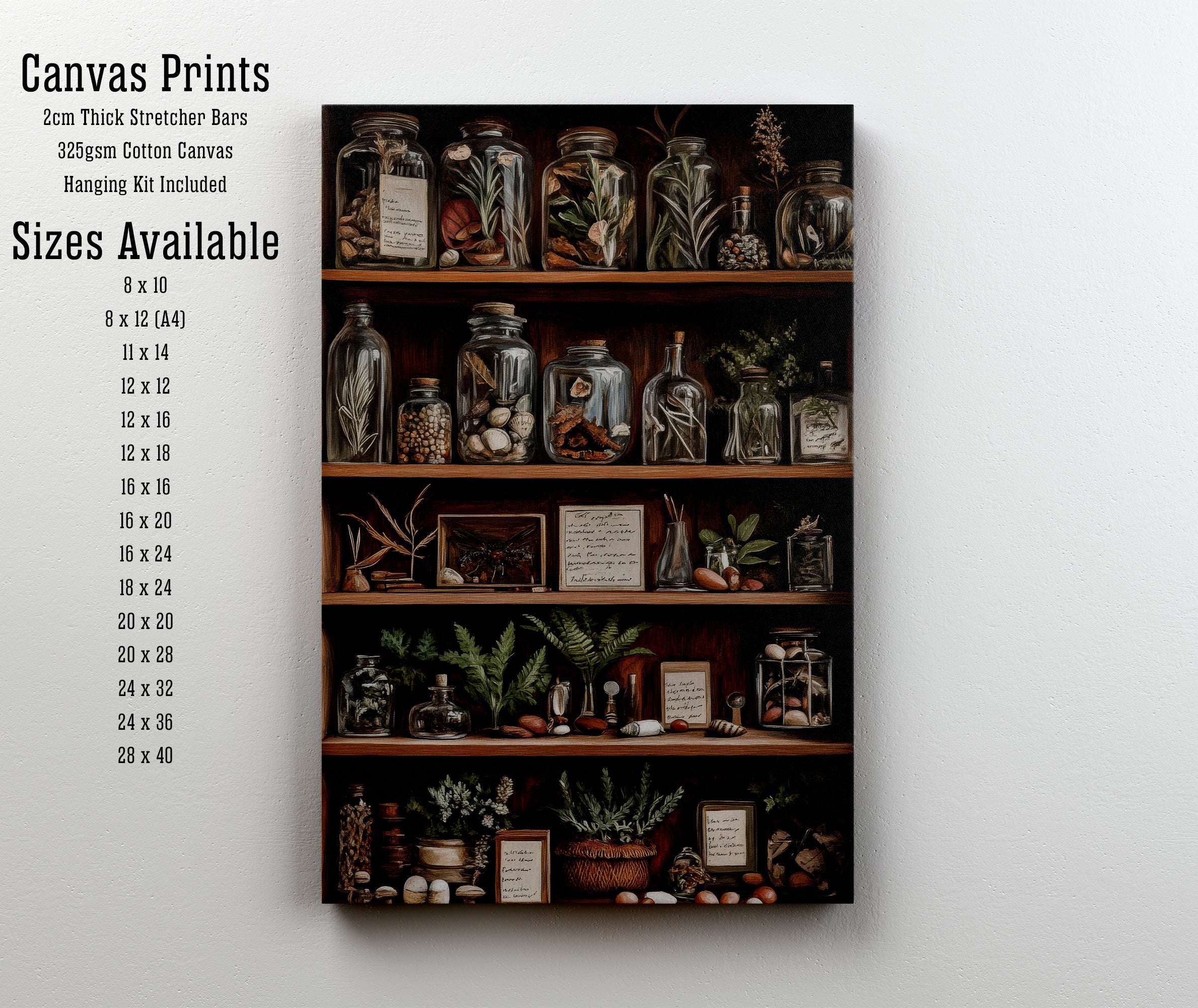 Vintage Apothecary Cabinet Art Print