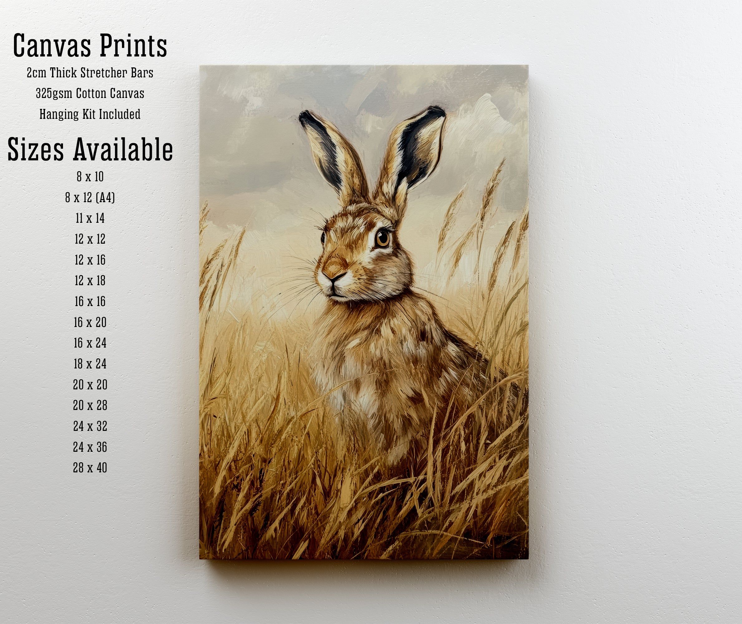 Hare Meadow Art Print
