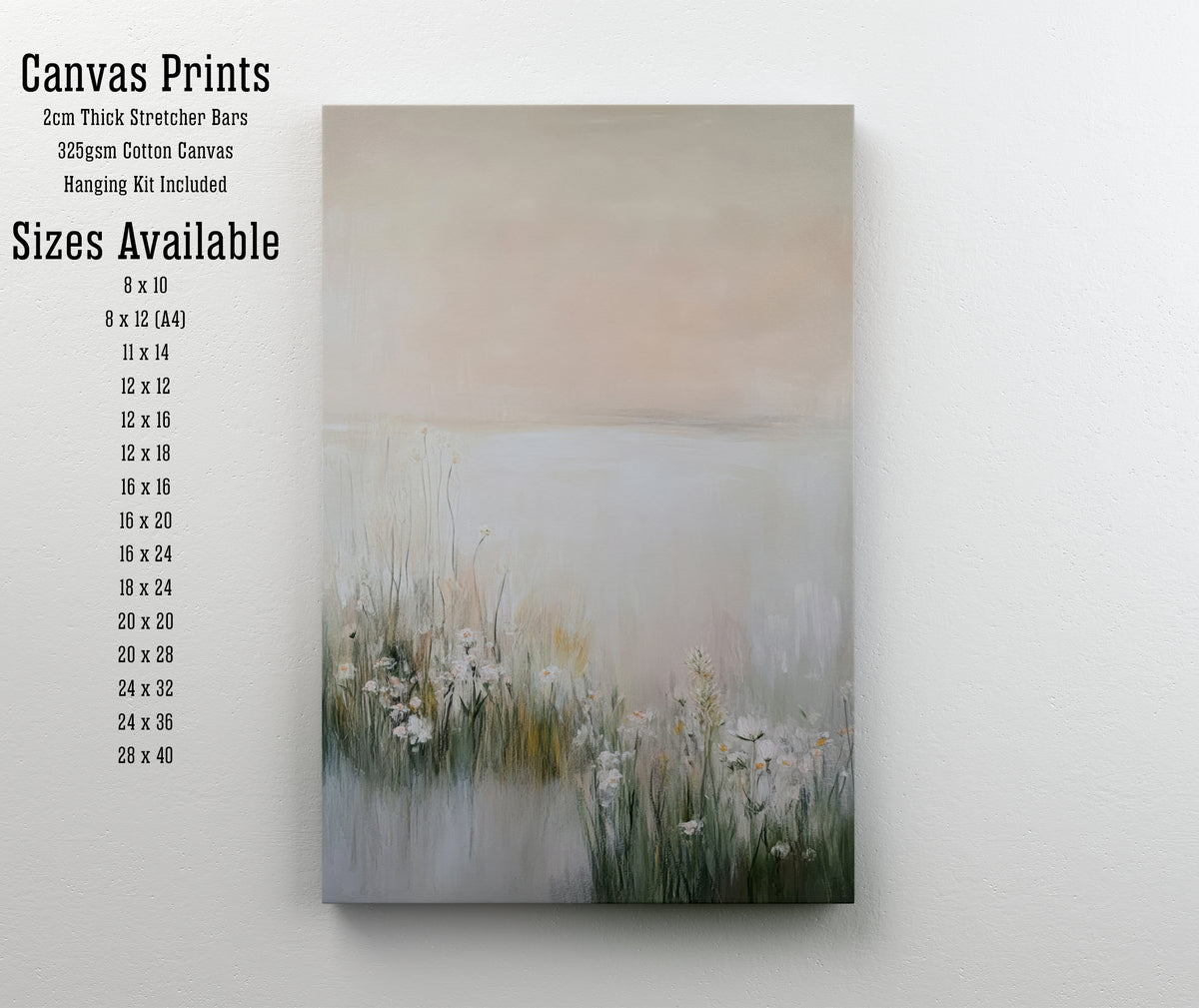 Soft Meadow Wildflower Art Print