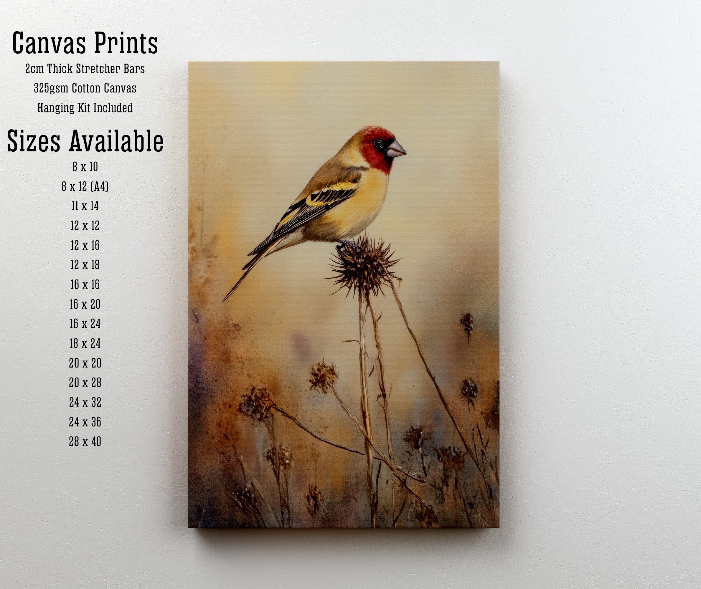 Goldfinch Watercolour Art Print