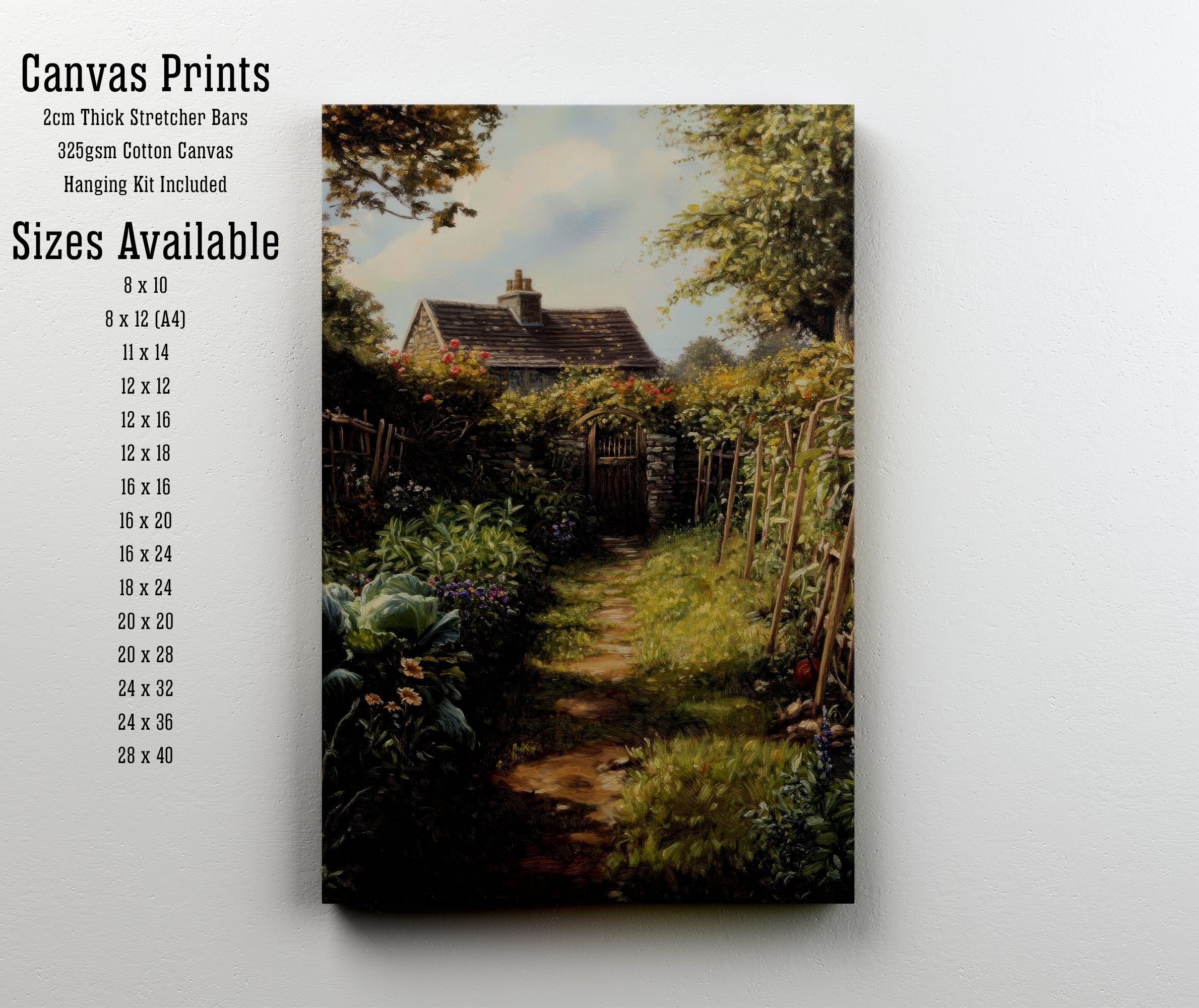 Cottage Garden Path Art Print