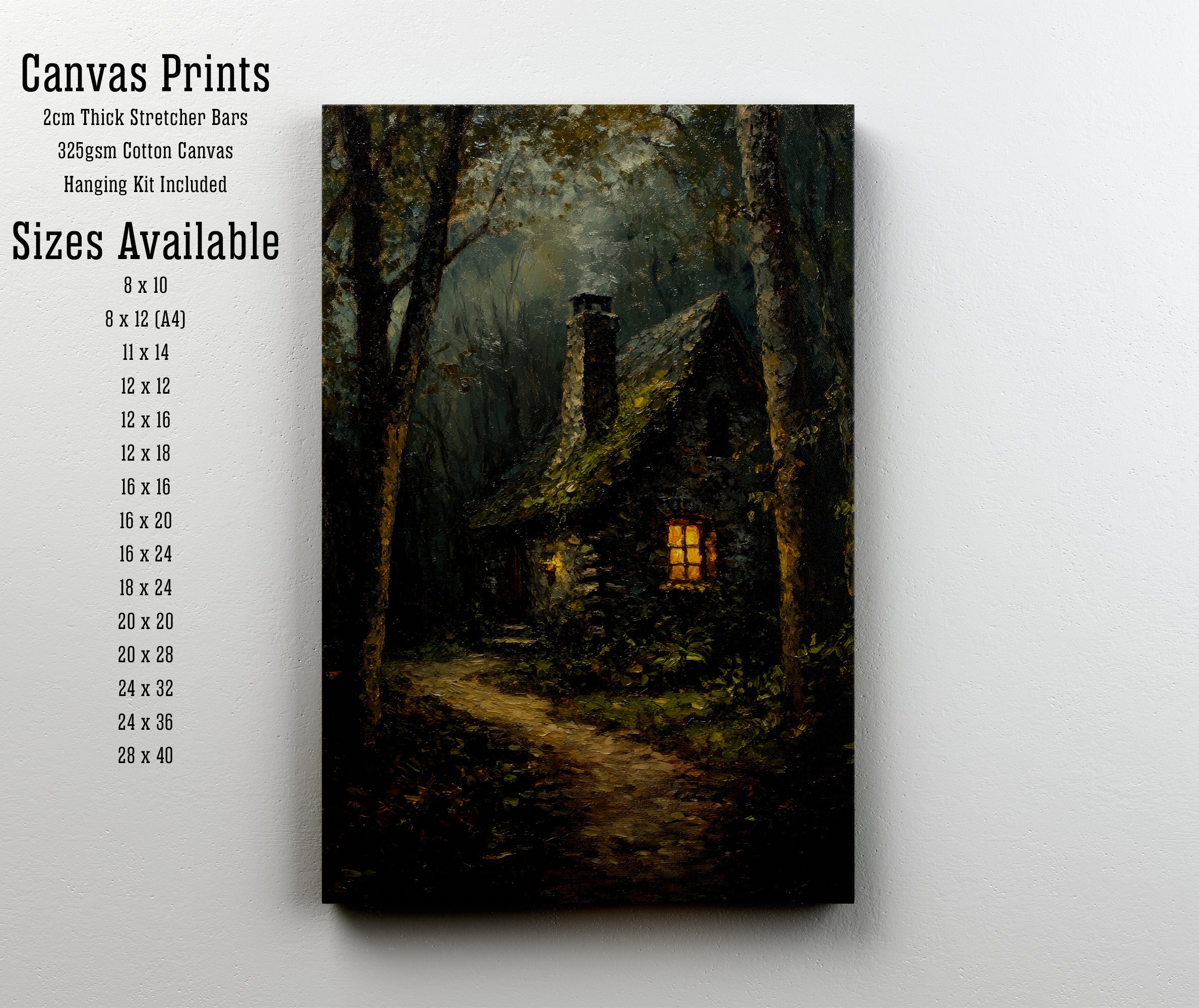 Forest Cottage Art Print