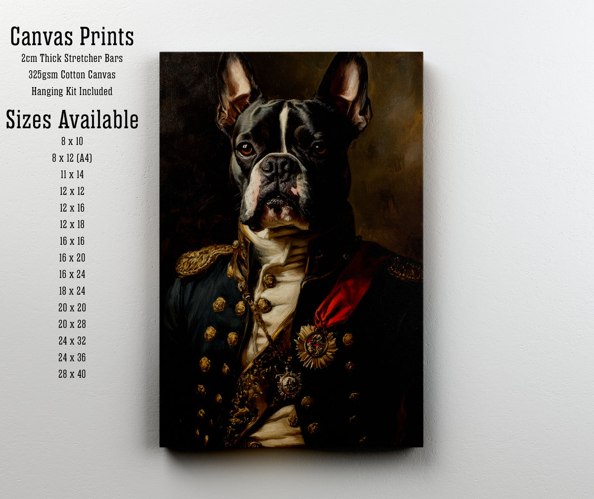 Regal Boston Terrier Art Print