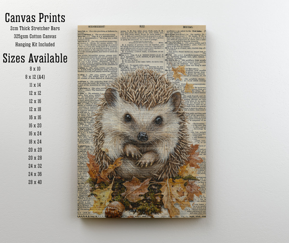 Vintage Fox Dictionary Art Print