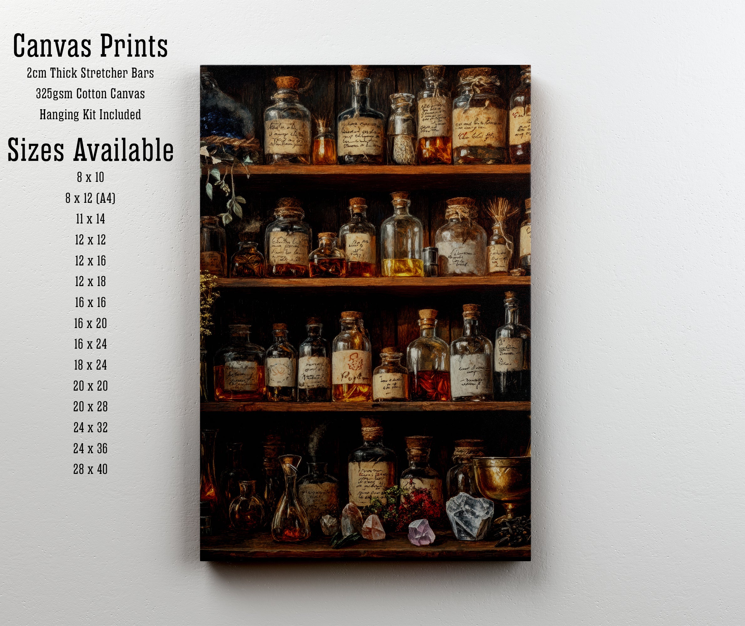Vintage Apothecary Bottles Art Print