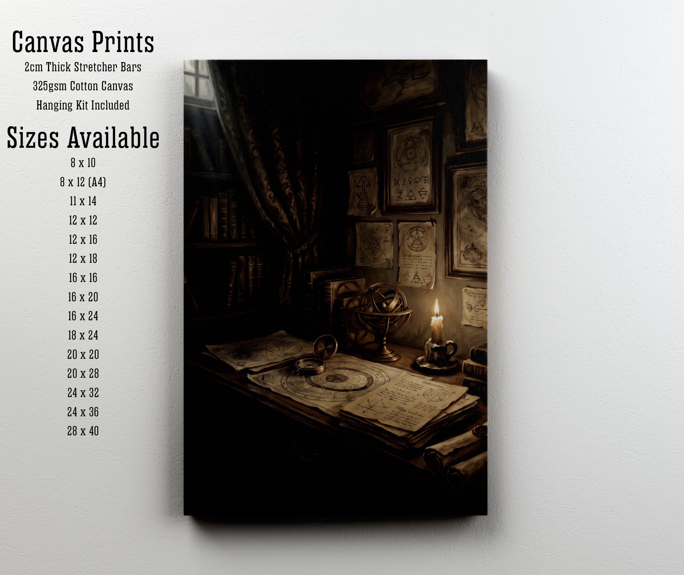 Occult Scholar's Study Art Print