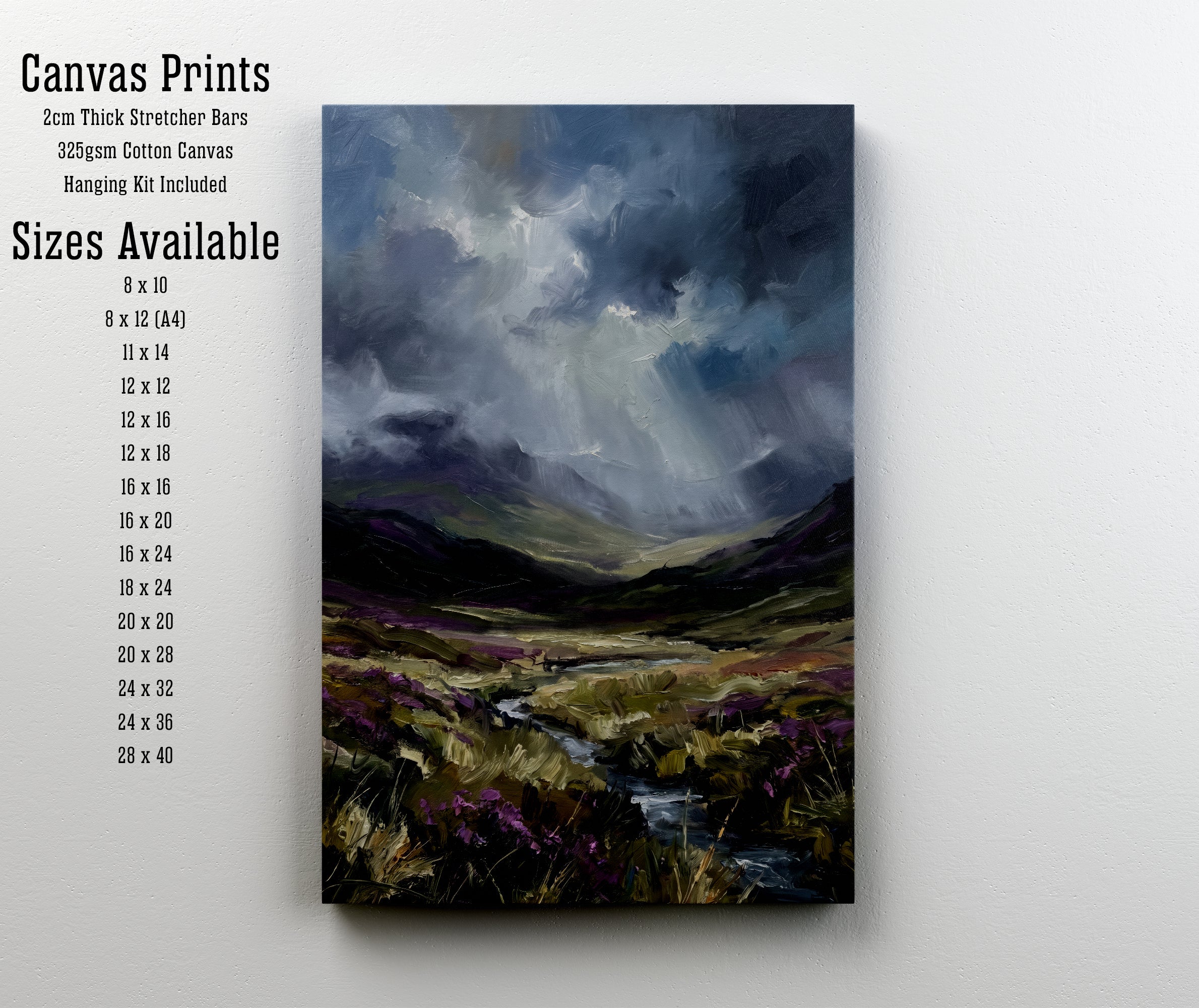 Moody Mountain Valley Art Print