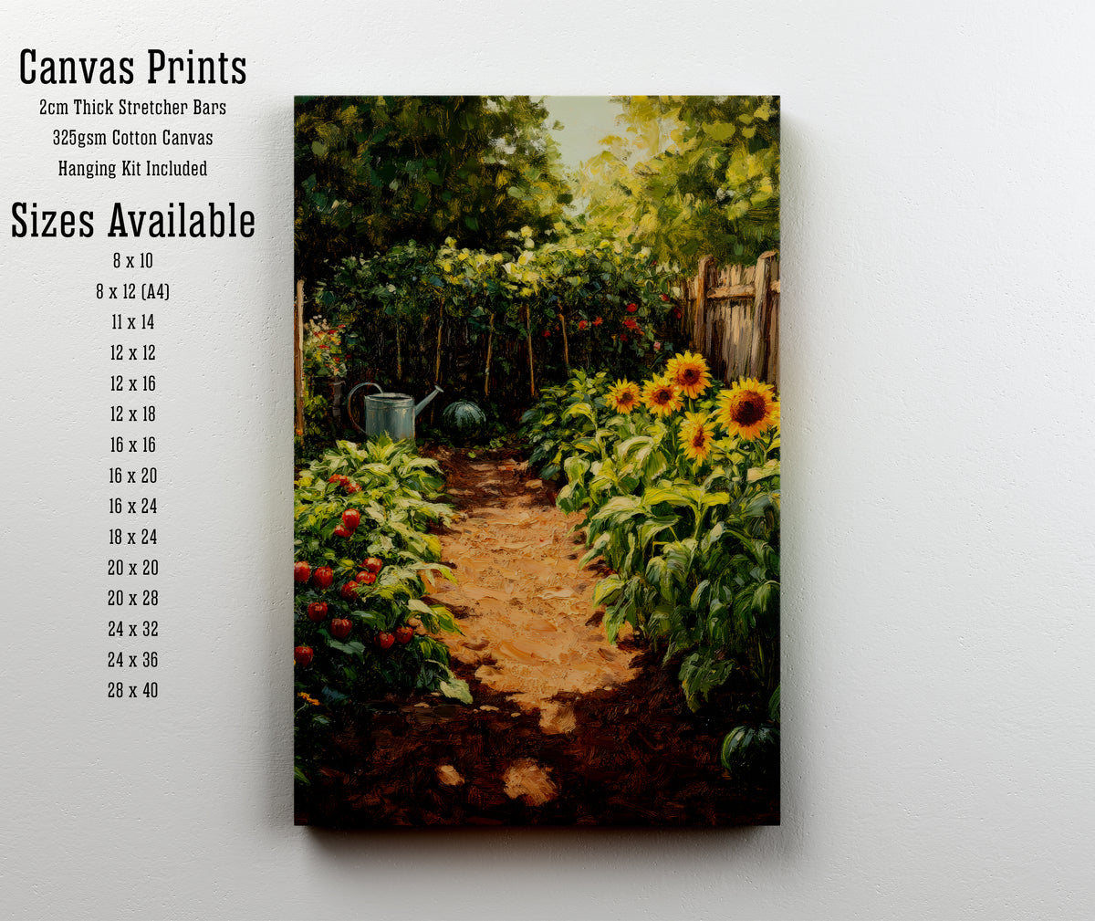 Cottage Garden Path Art Print