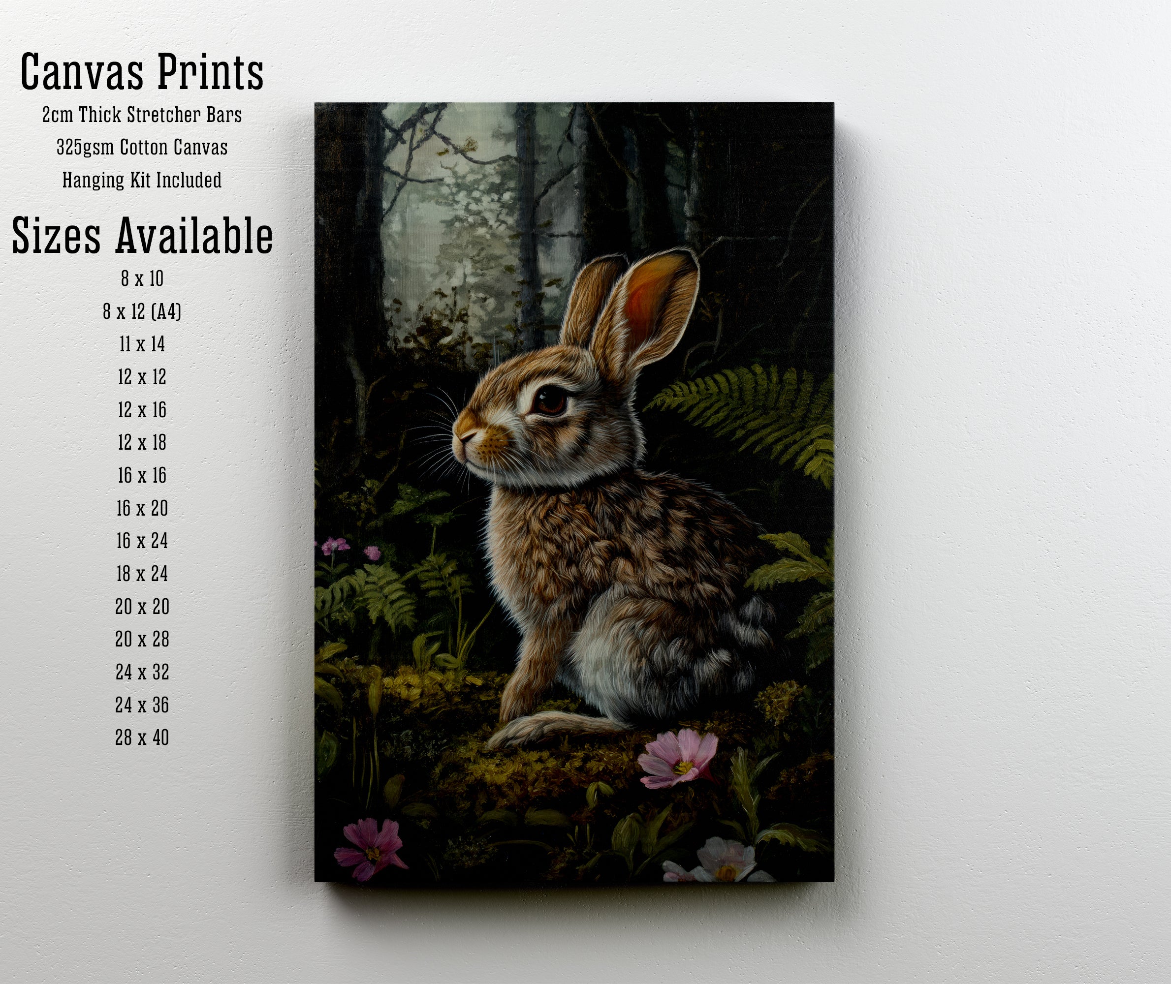 Woodland Rabbit Art Print