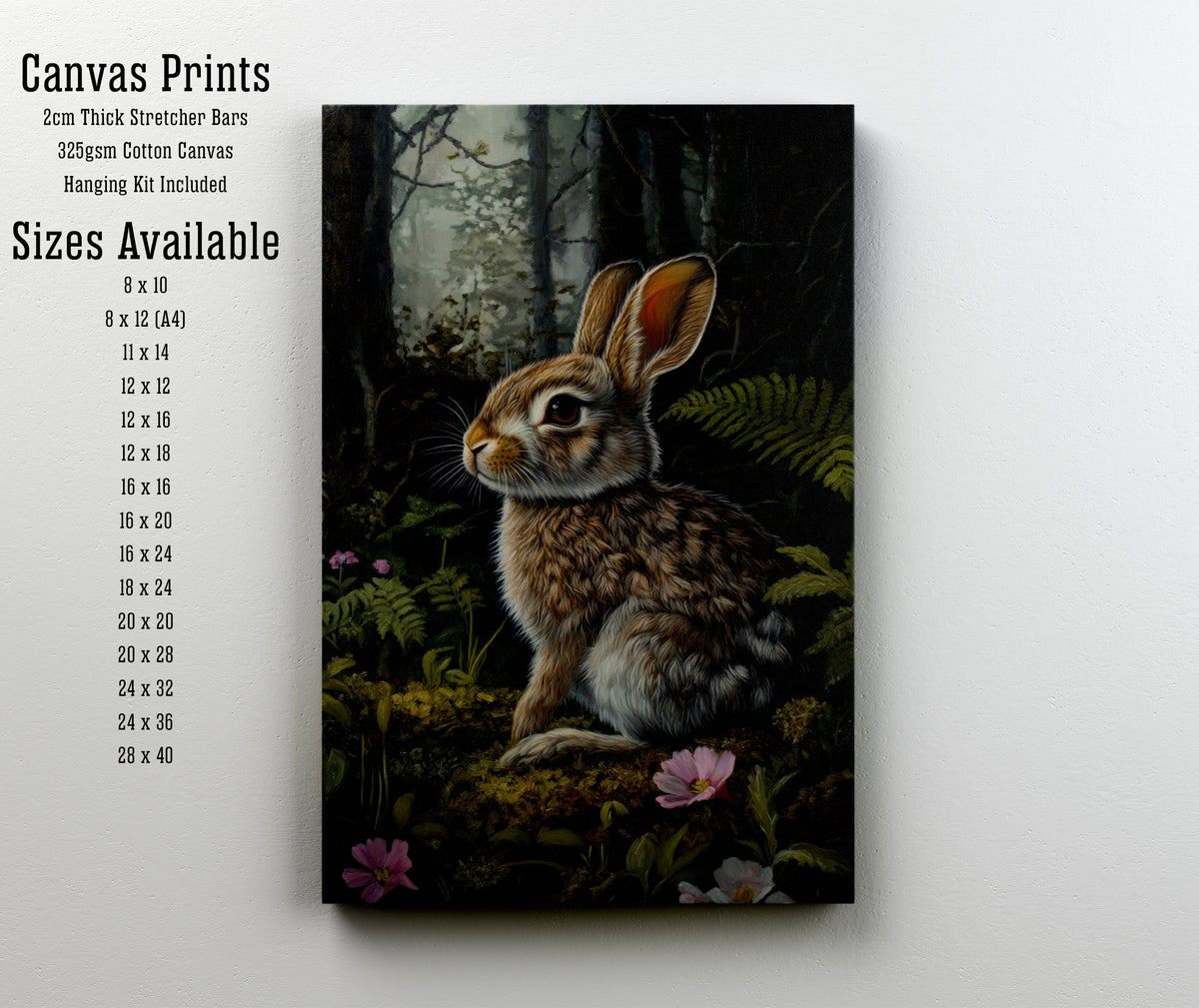 Woodland Rabbit Art Print
