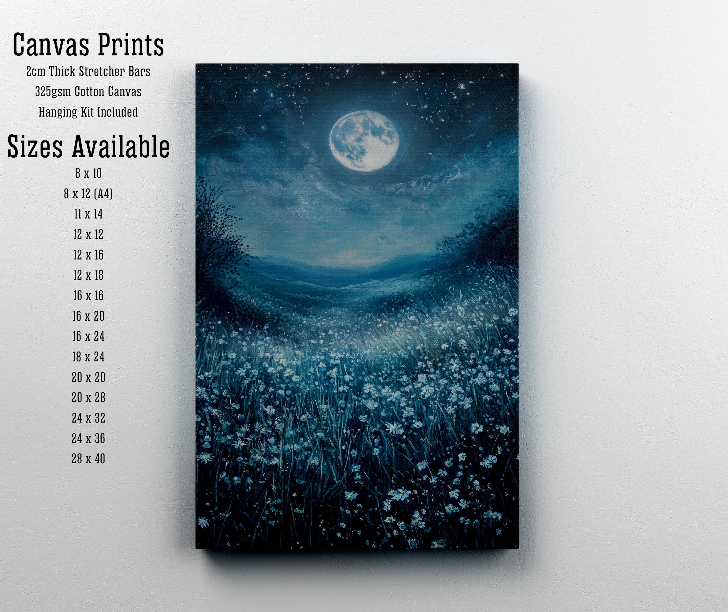 Moonlit Meadow Art Print