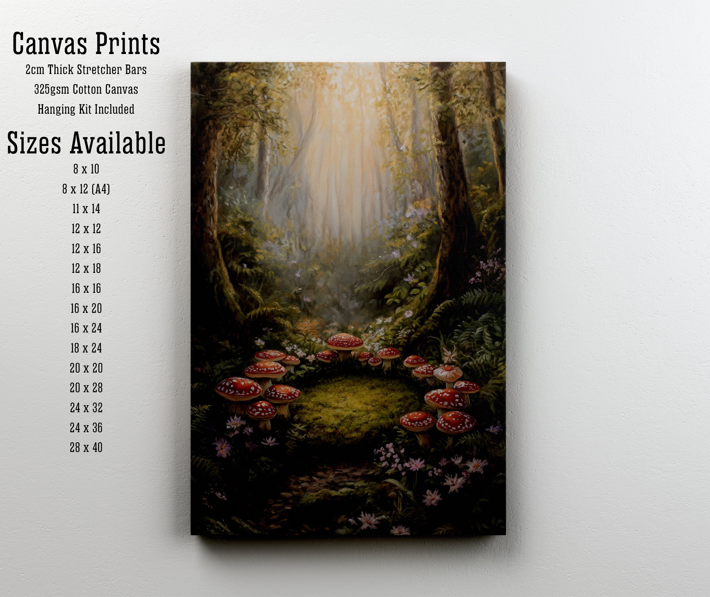 Enchanted Mushroom Forest Art Print