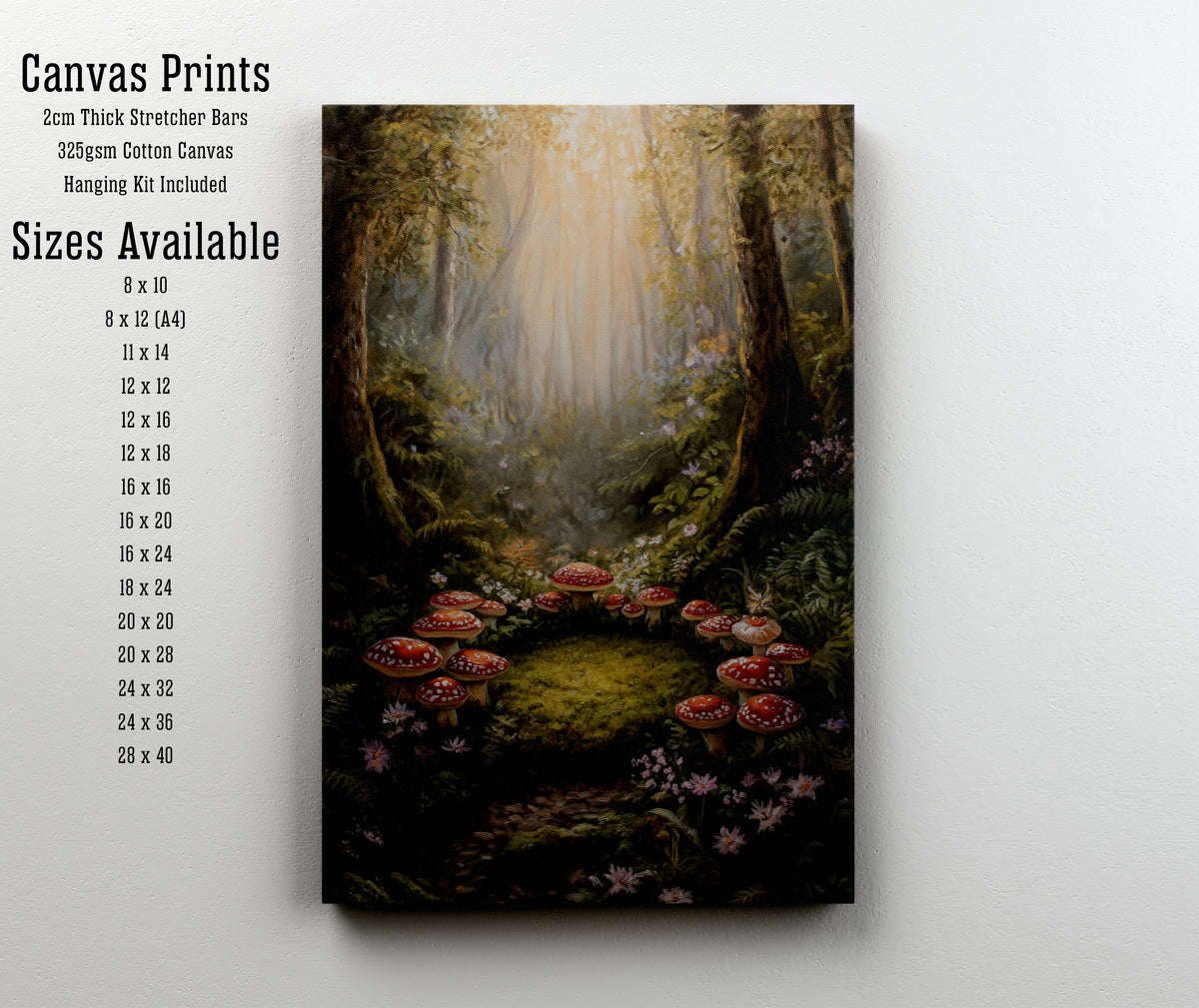 Enchanted Mushroom Forest Art Print