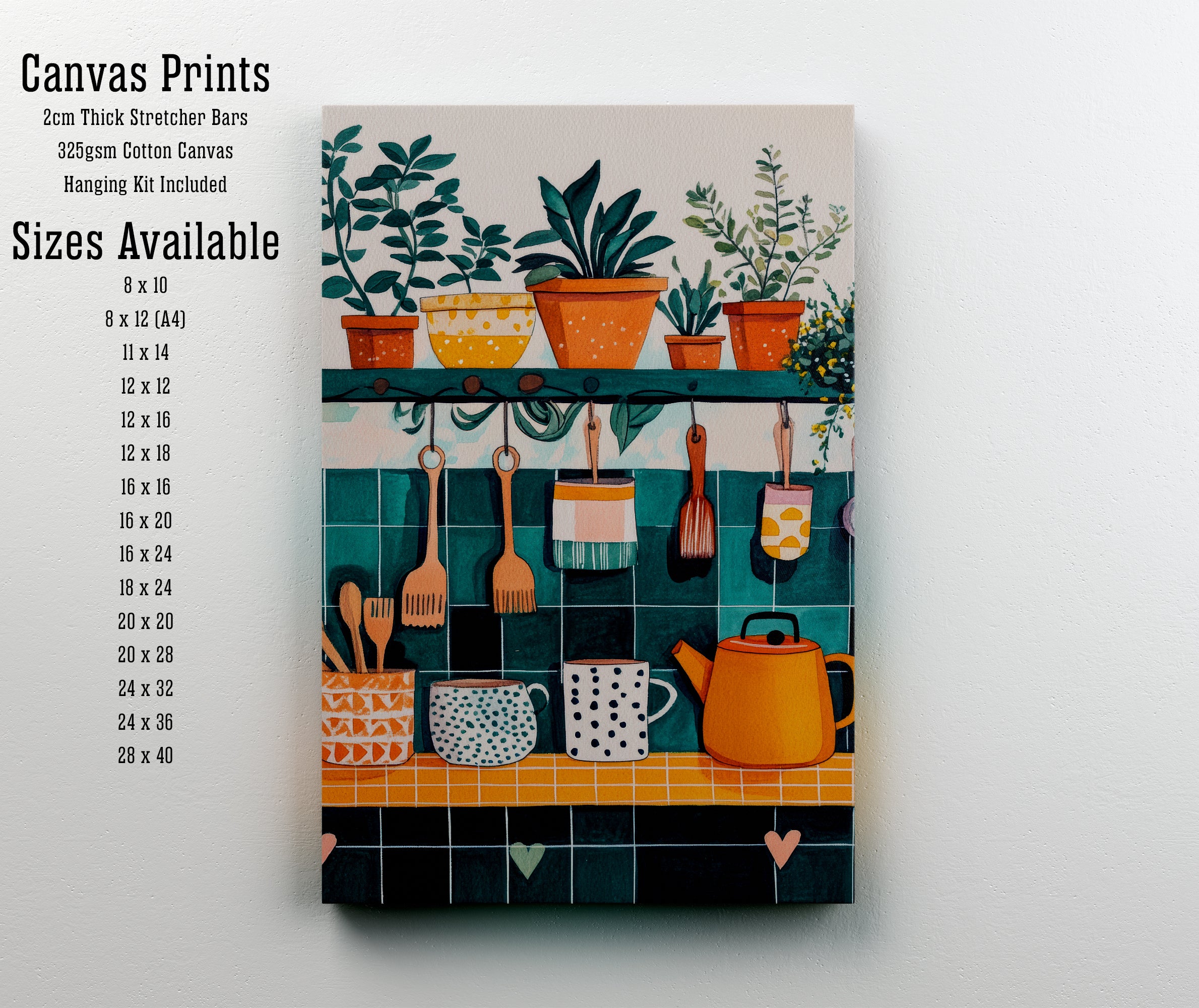 Colourful Kitchen Still Life Art Print
