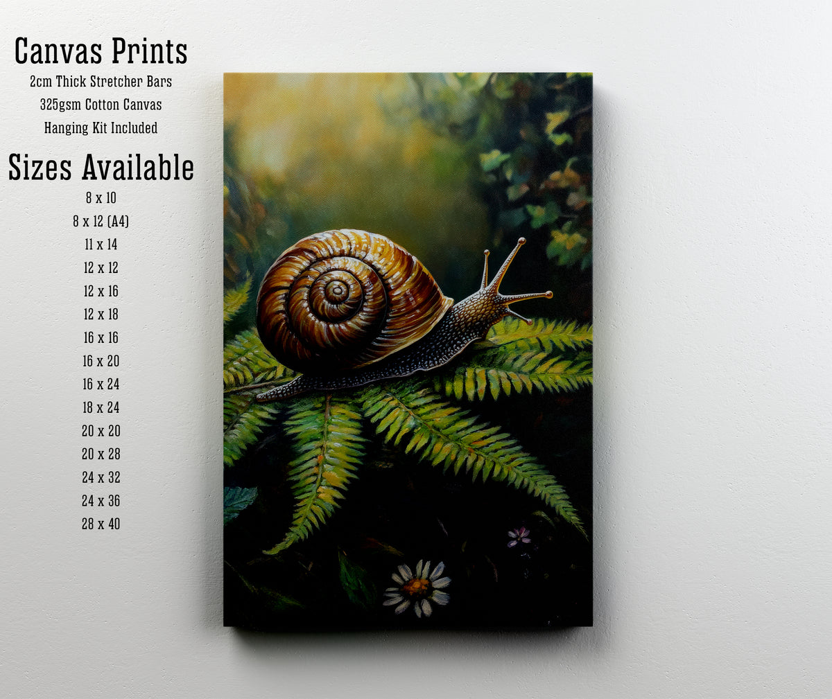 Woodland Snail Art Print
