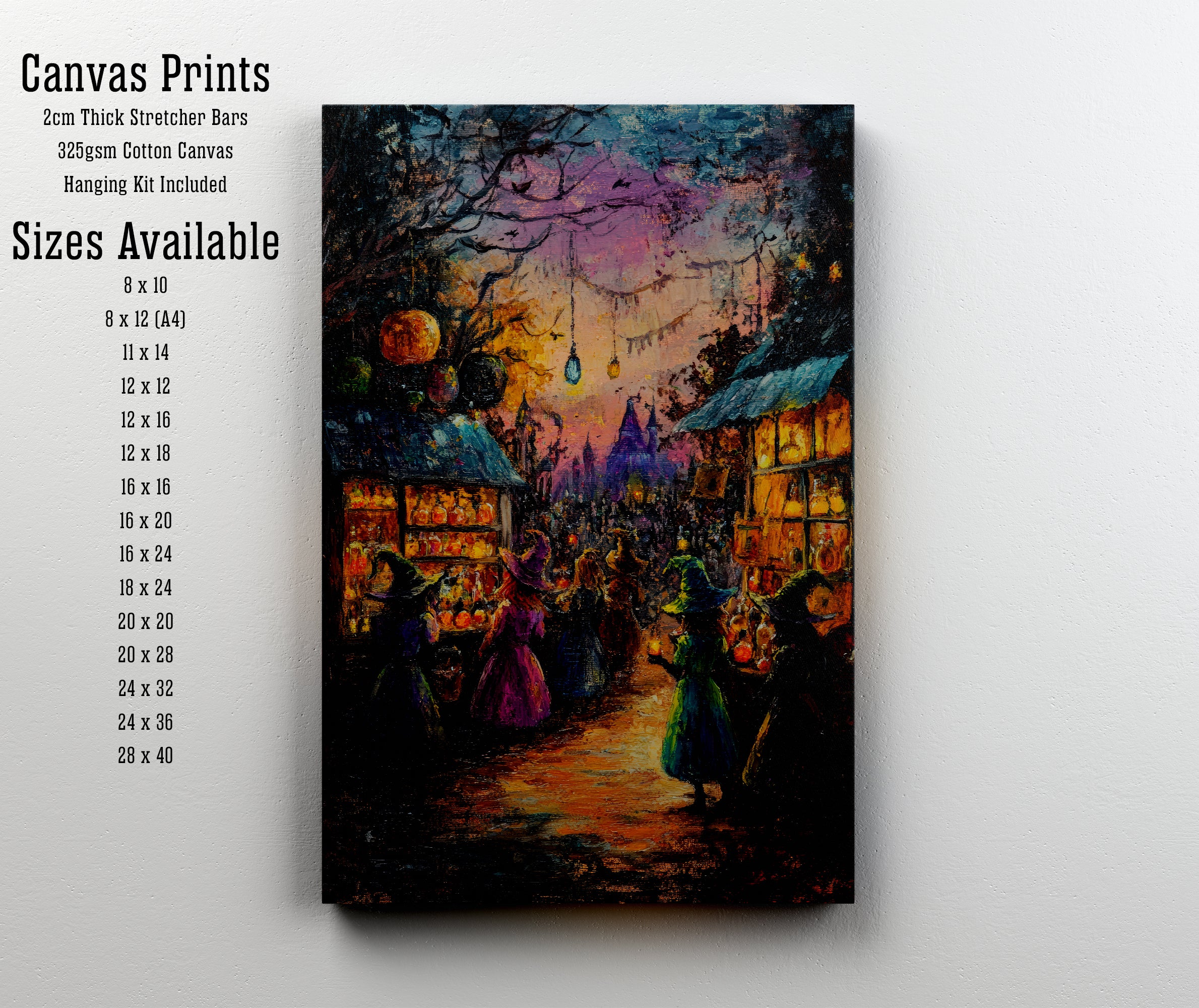 Enchanted Market Night Art Print