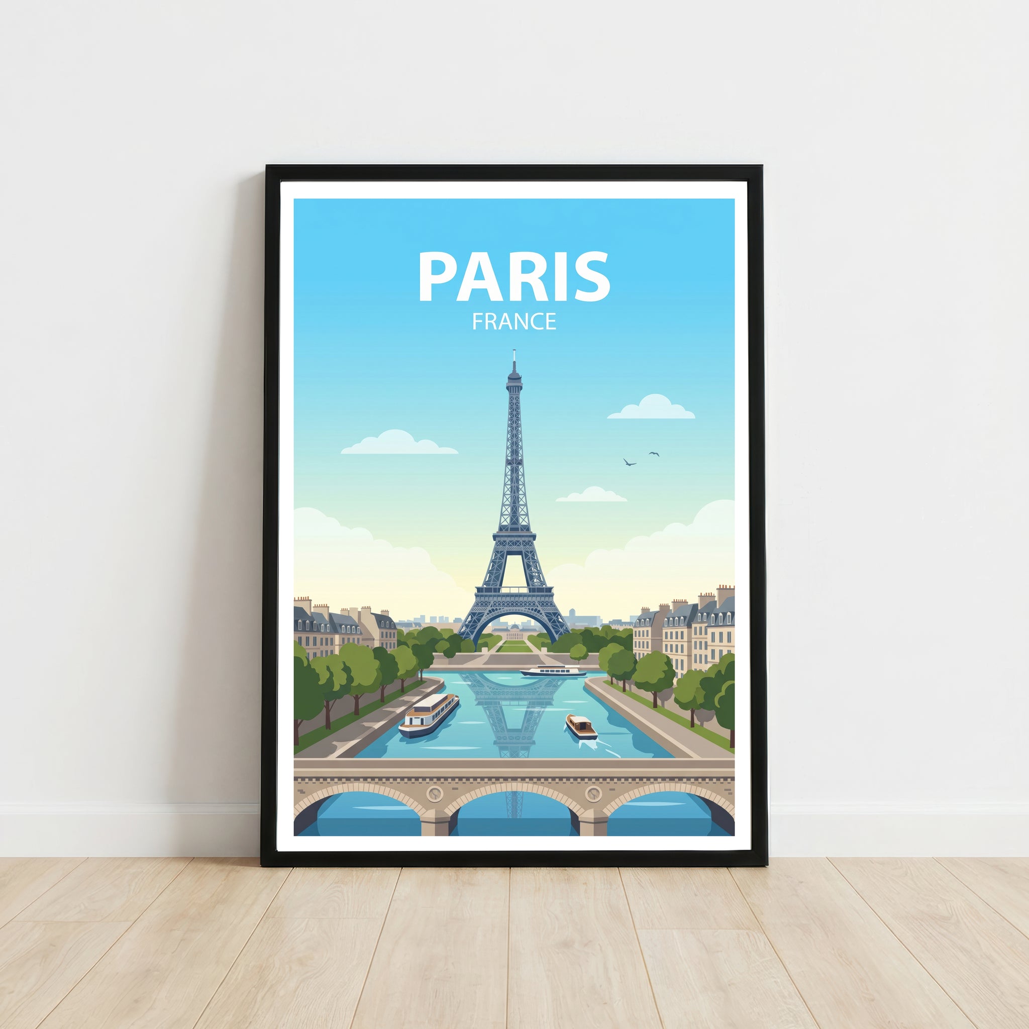 Paris France Travel Poster