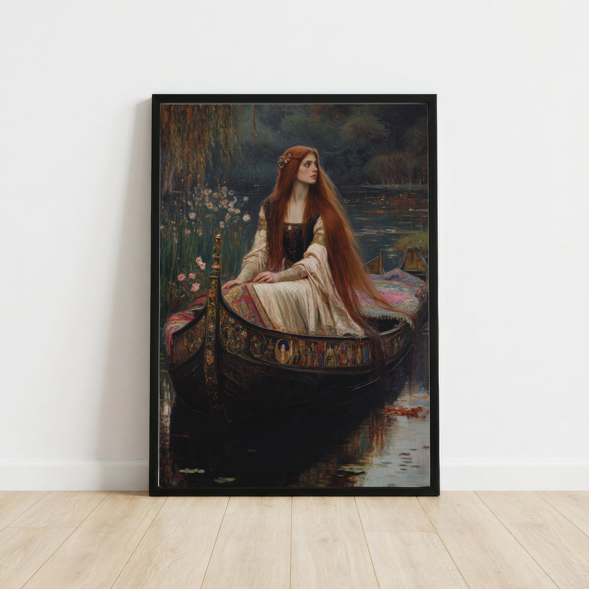 Red Haired Maiden Boat Art Print