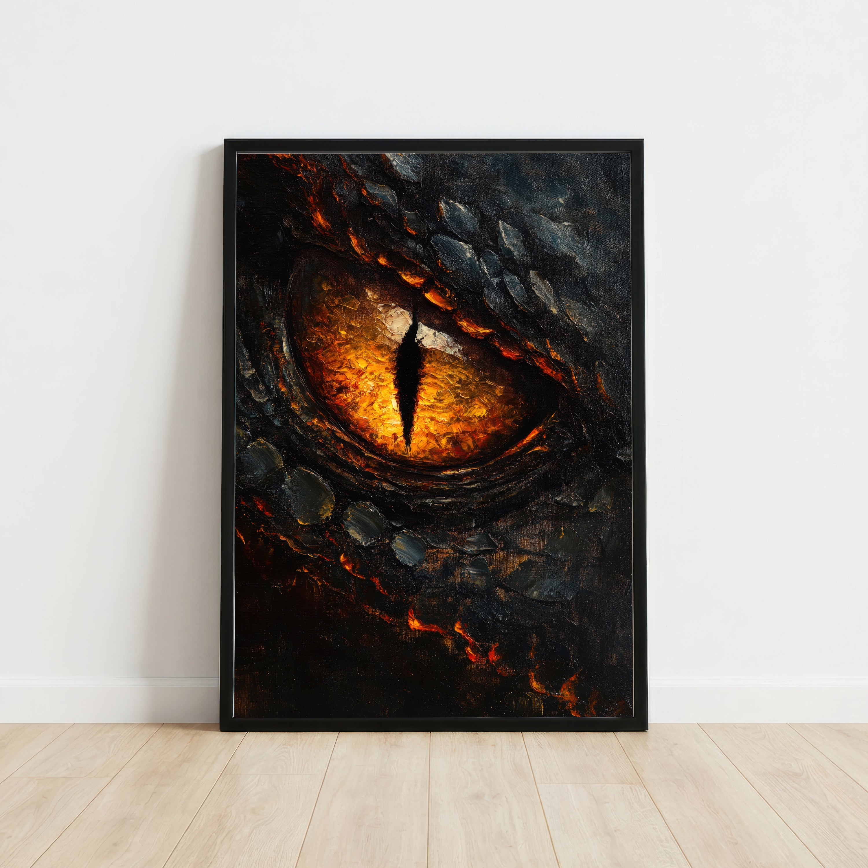 Fiery Dragon Eye Art Print