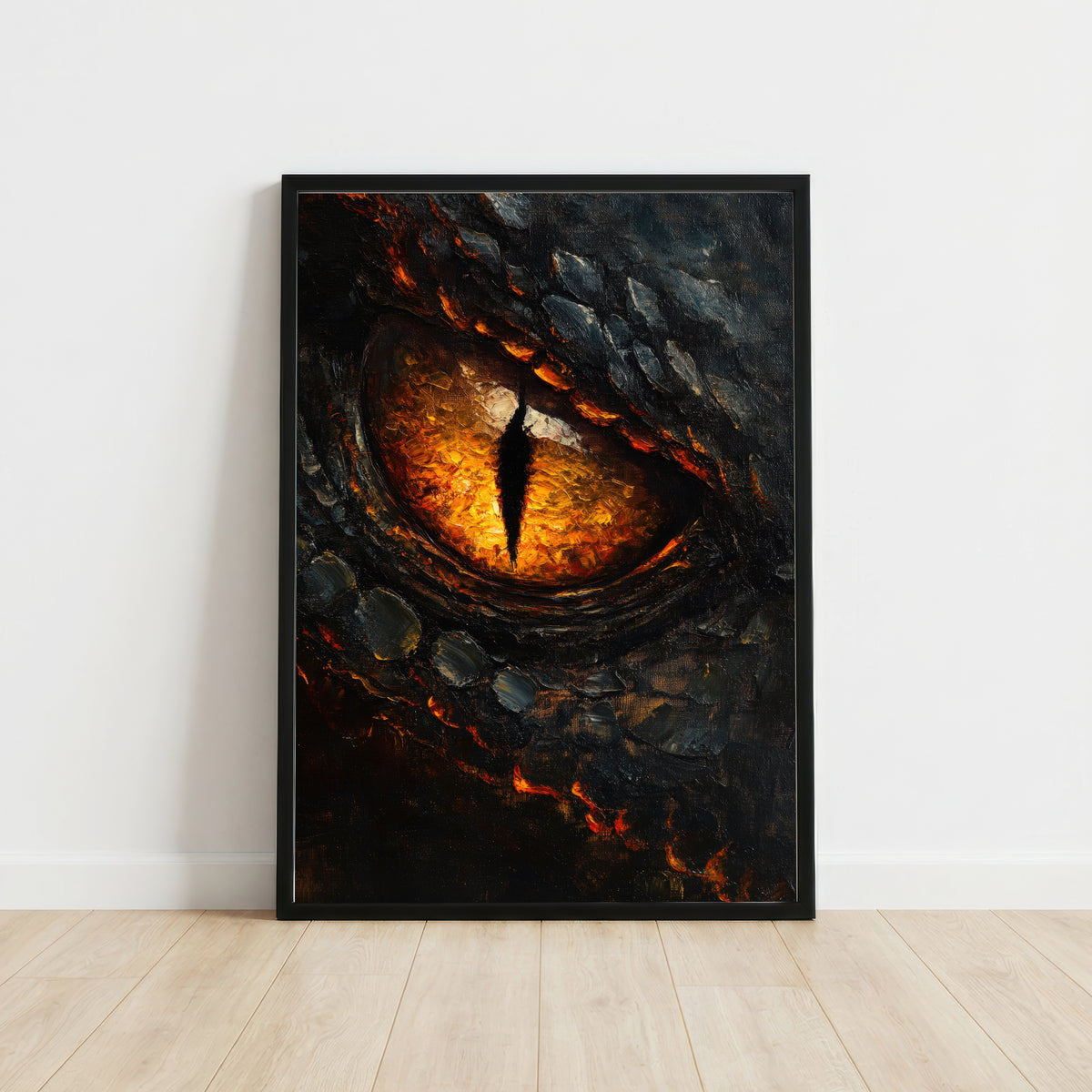 Fiery Dragon Eye Art Print