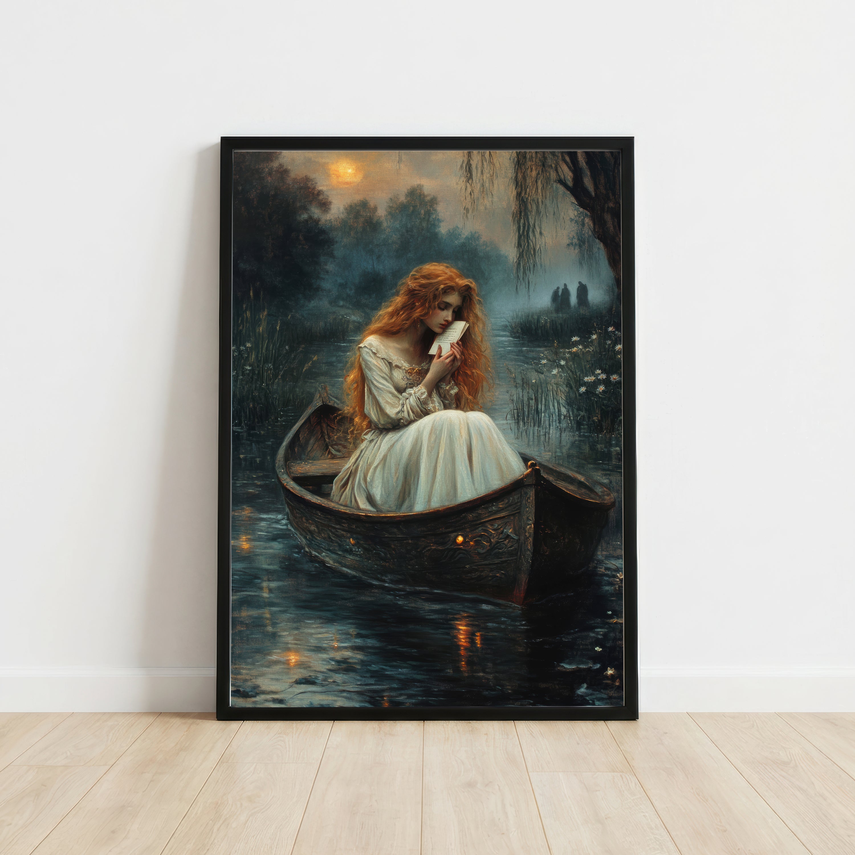 Moonlit Letter Romantic Art Print