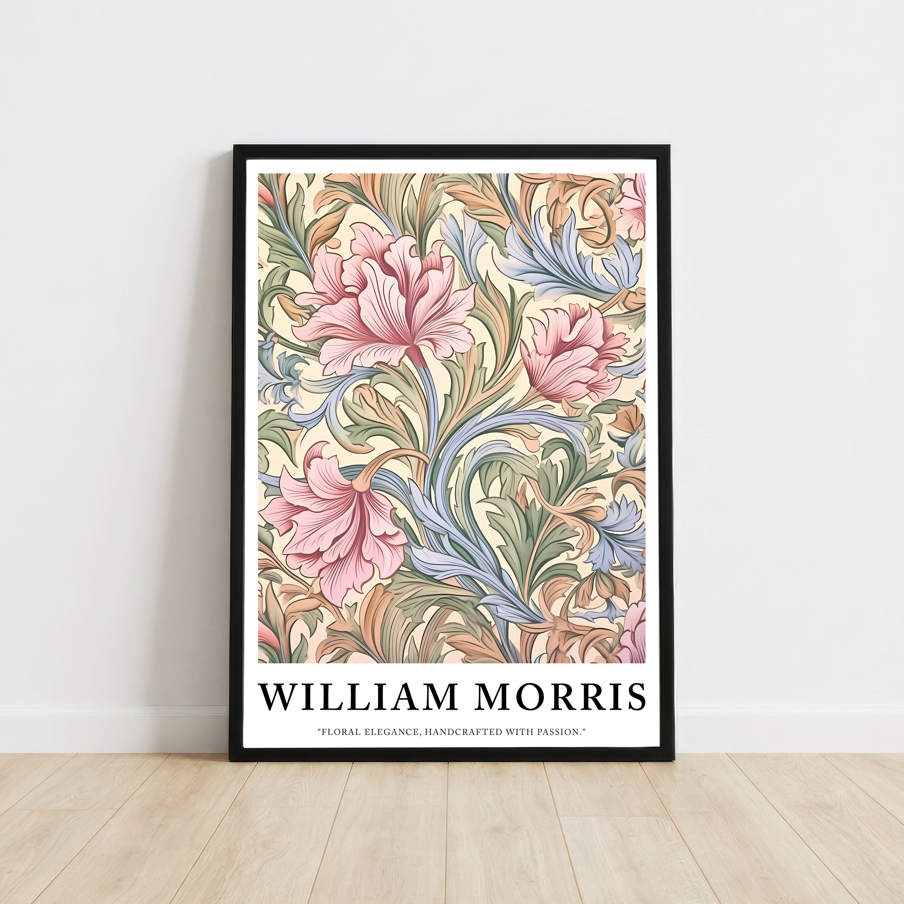 William Morris Inspired Floral Art Print