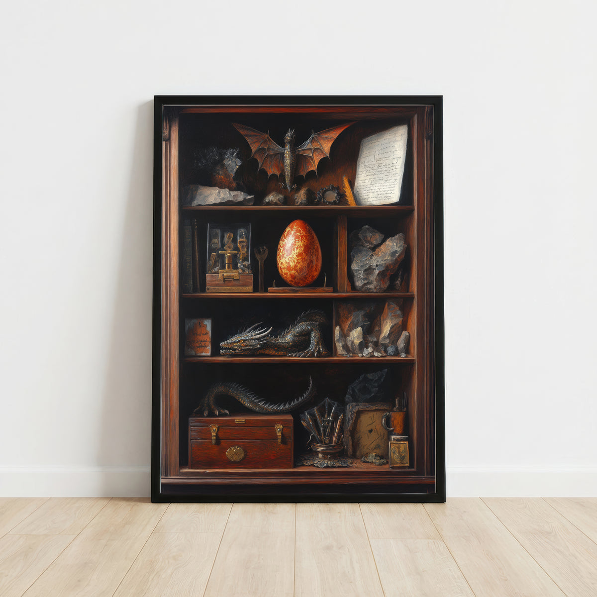 Dragon Curio Cabinet Art Print