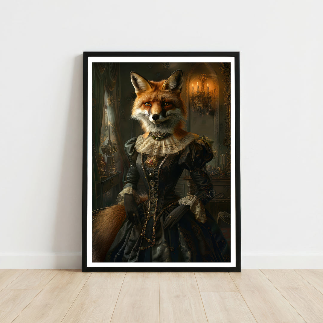 Victorian Fox Portrait Art Print