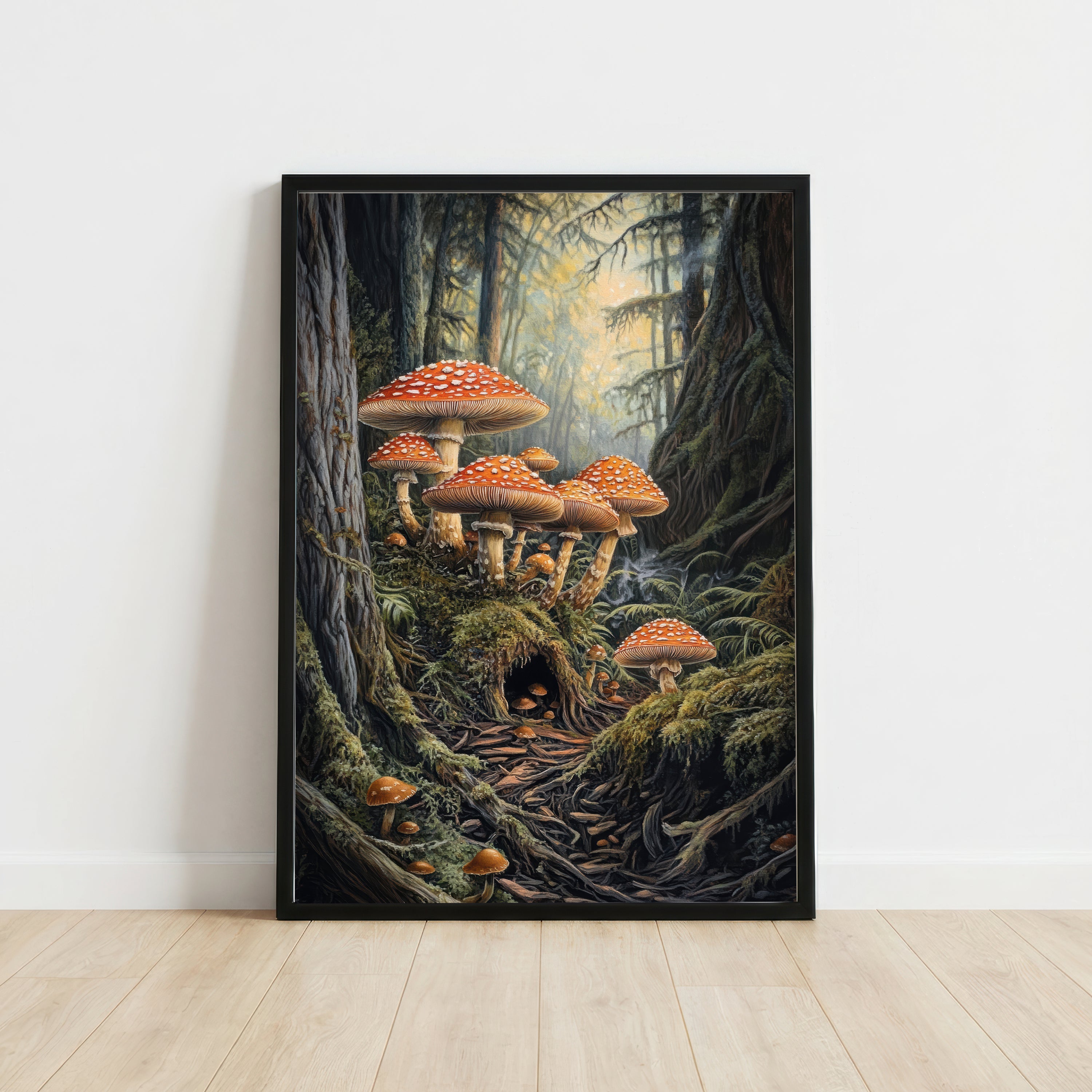 Enchanted Mushroom Forest Art Print