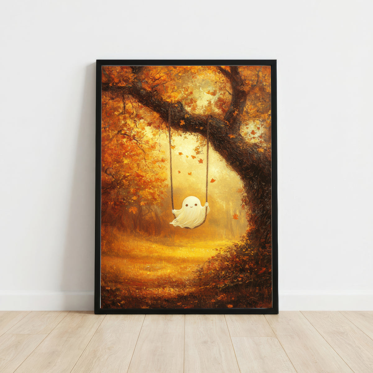 Whimsical Ghost Swing Art Print
