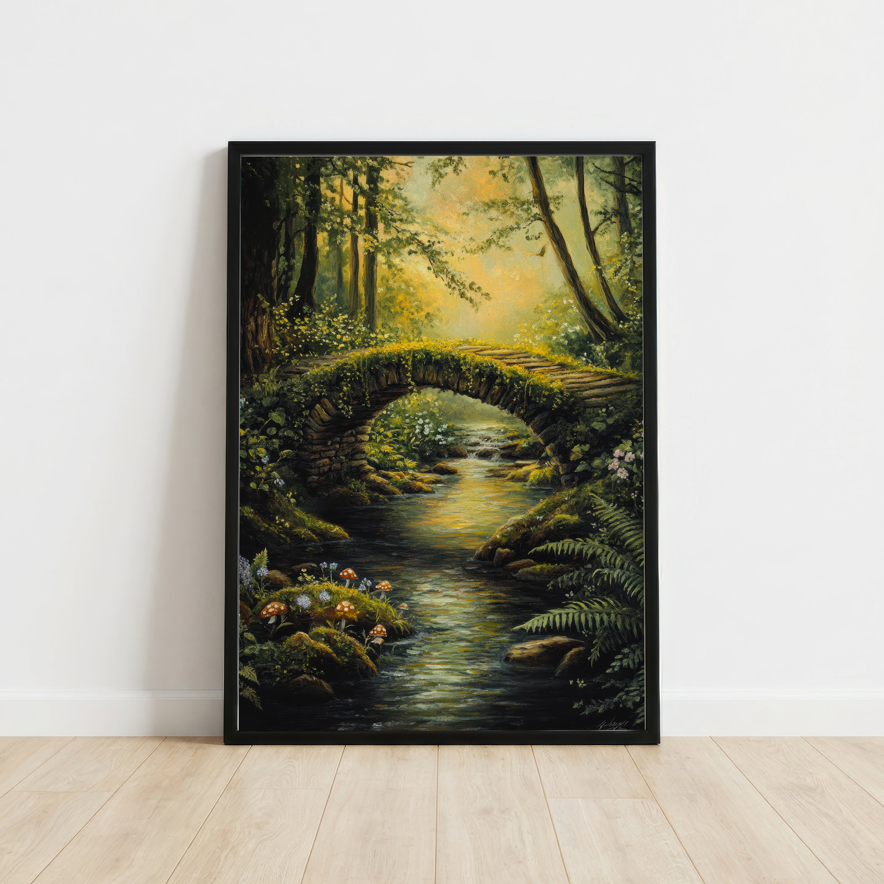 Enchanted Woodland Stream Art Print