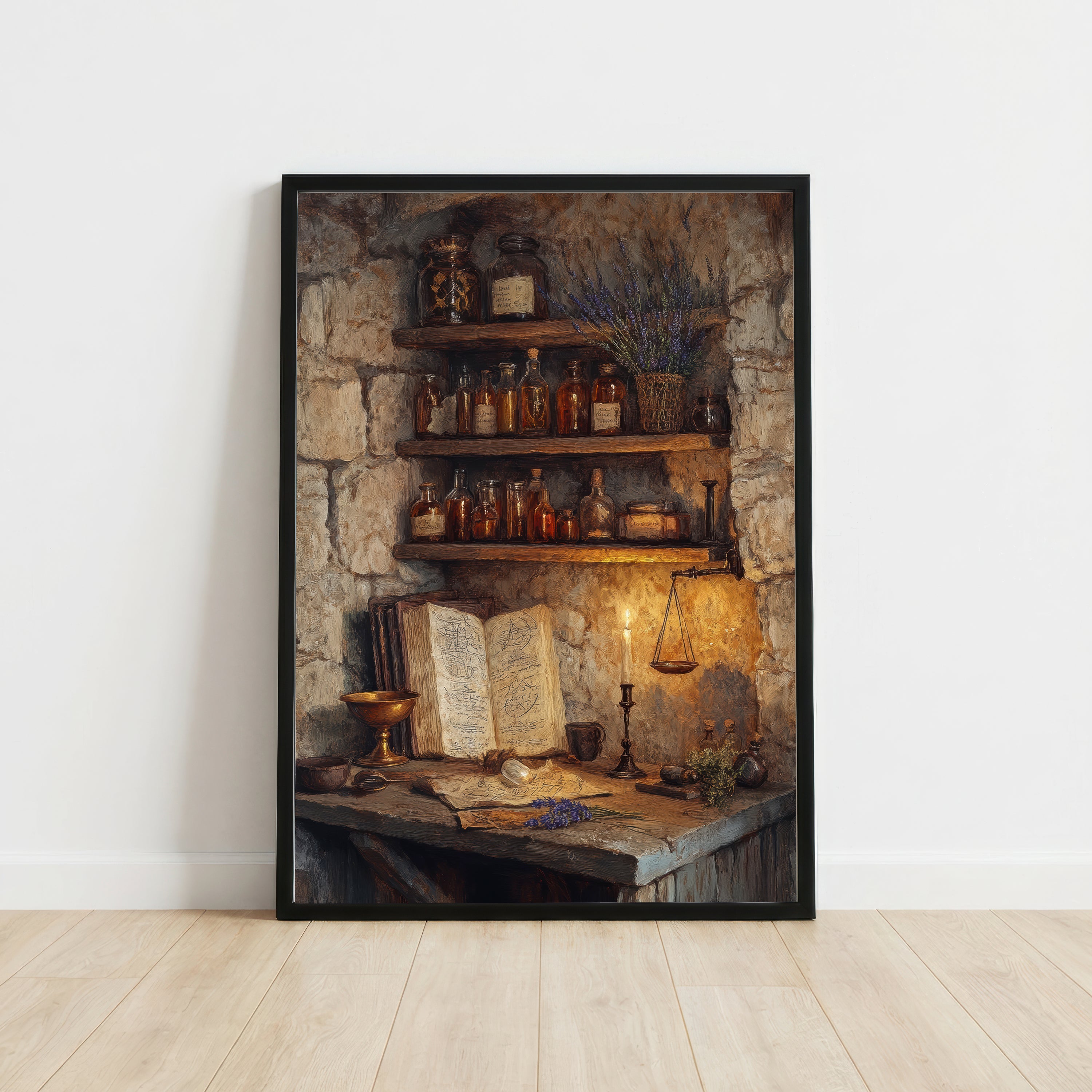 Alchemist Apothecary Still Life Art Print