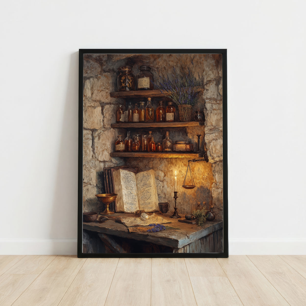 Alchemist Apothecary Still Life Art Print