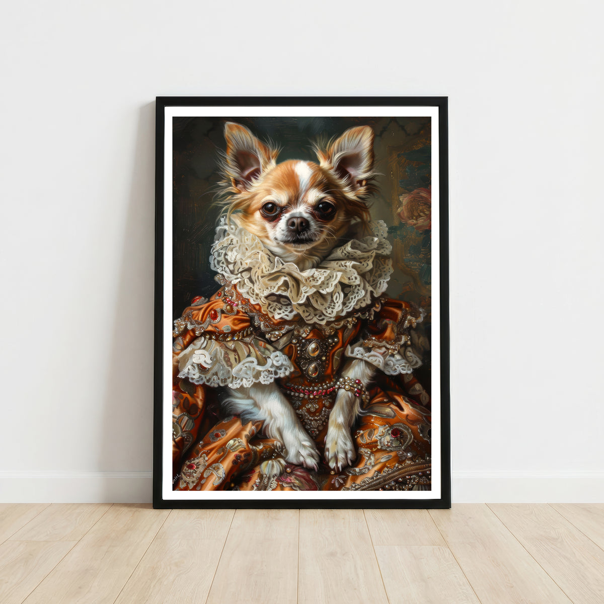 Regal Chihuahua Portrait Art Print